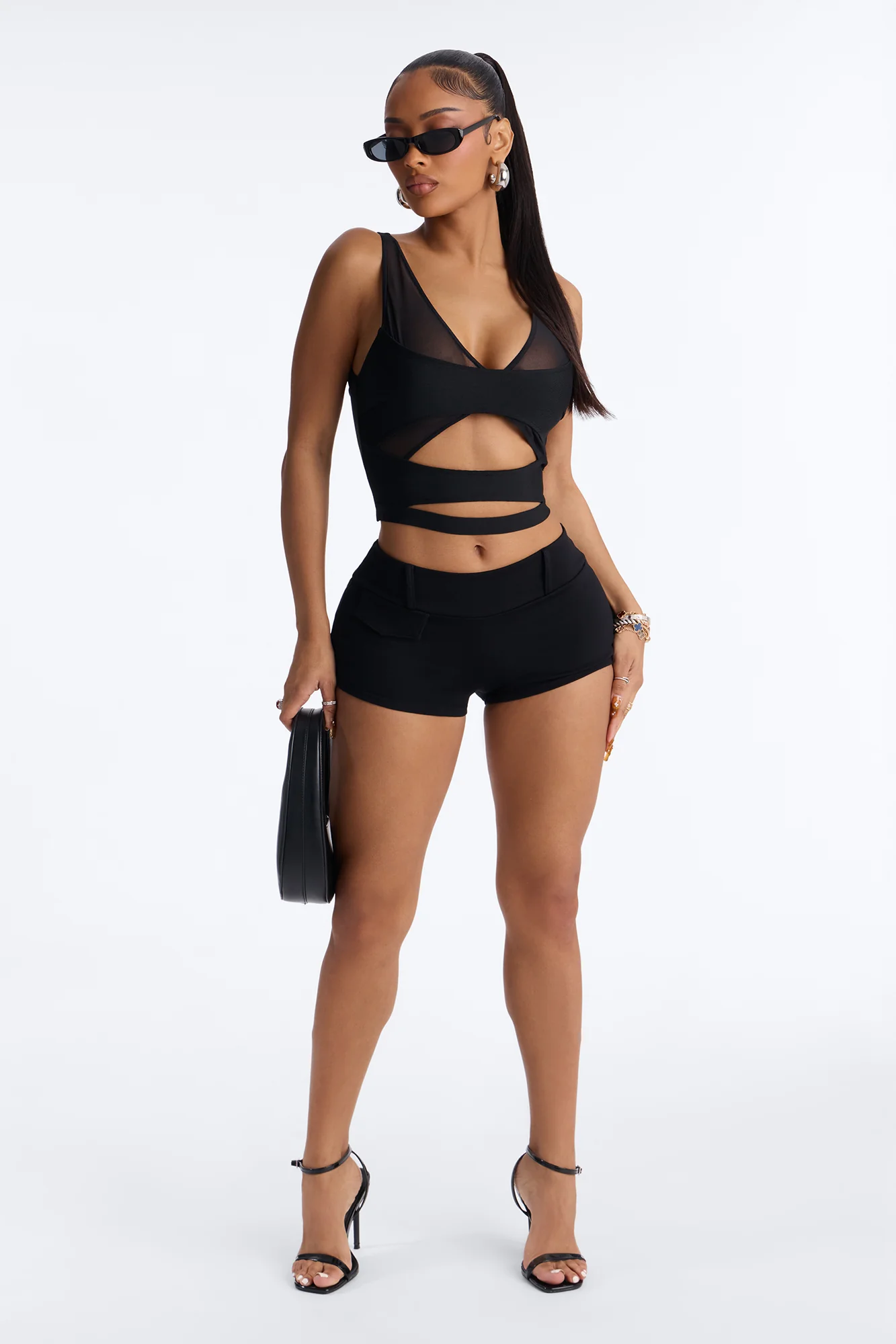 Hayden Ponte Low Rise Micro Short - Black