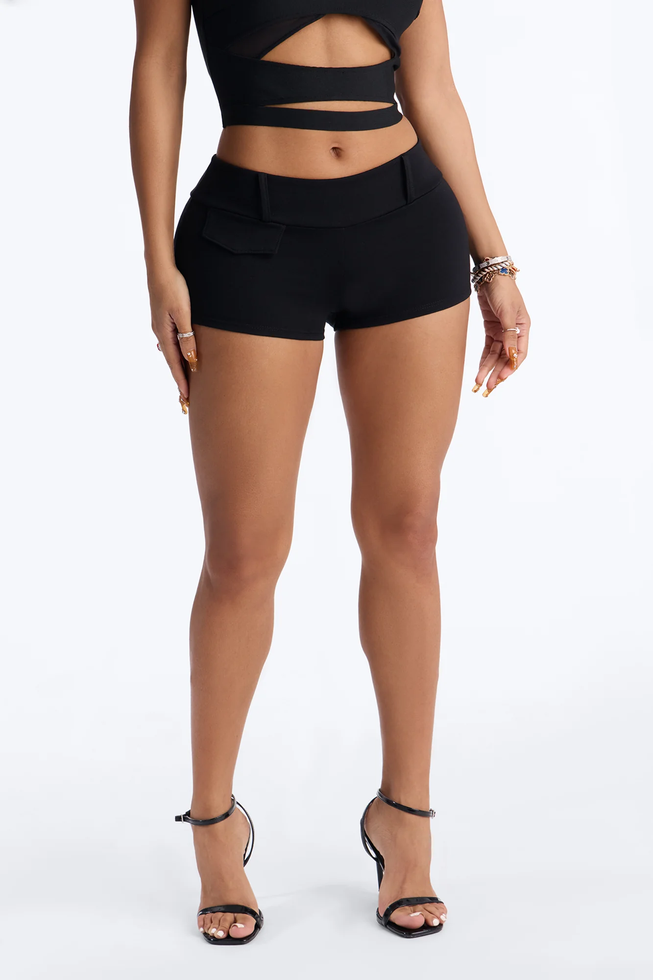 Hayden Ponte Low Rise Micro Short - Black - Image 2