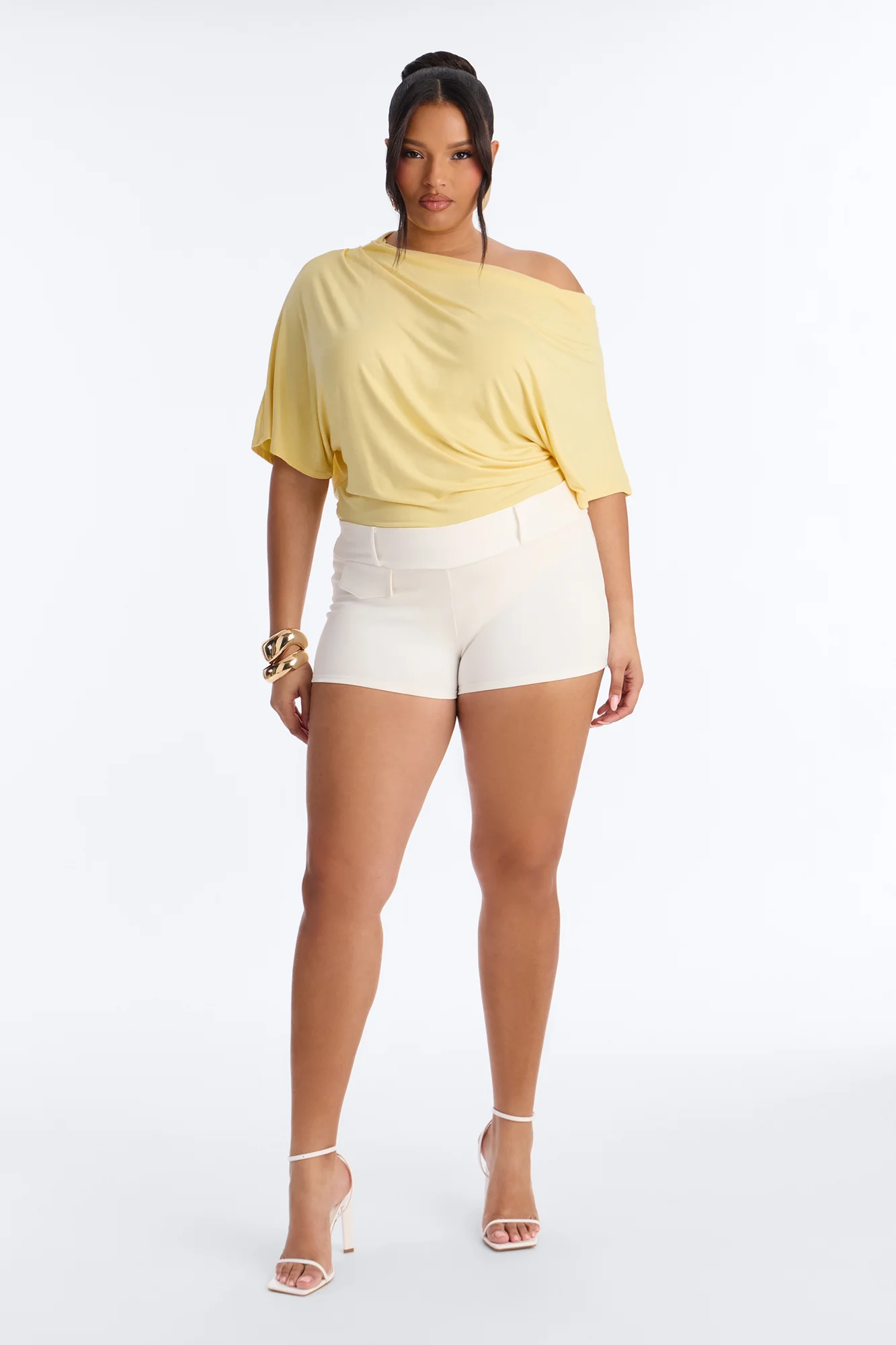 Hayden Ponte Low Rise Micro Short - White - Image 5