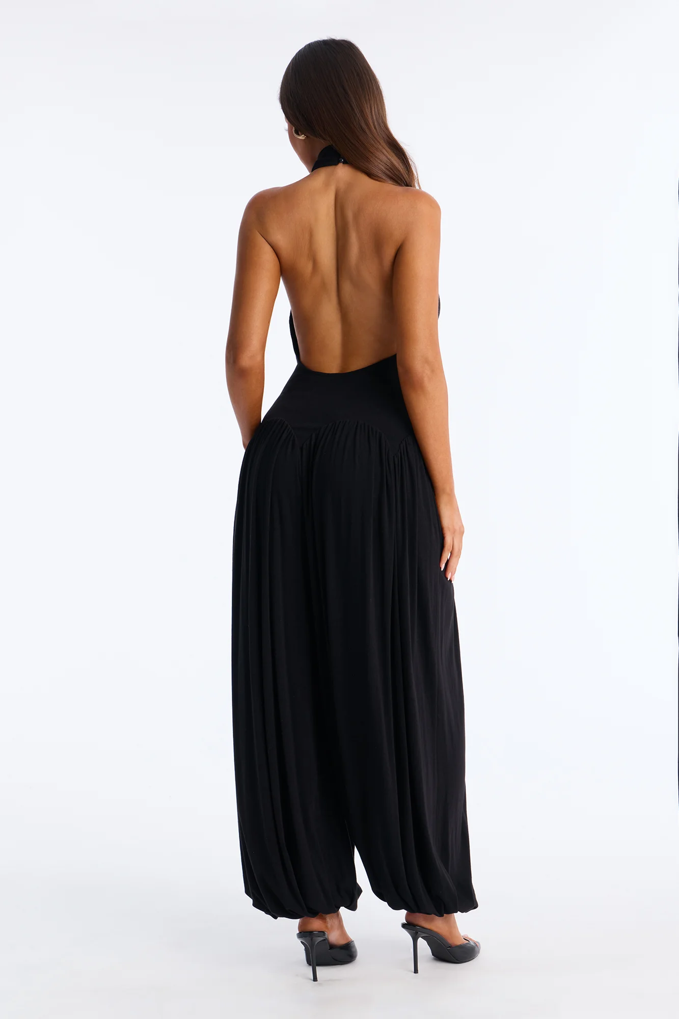 Haze Balloon Wide Leg Jumpsuit - Black - Image 4
