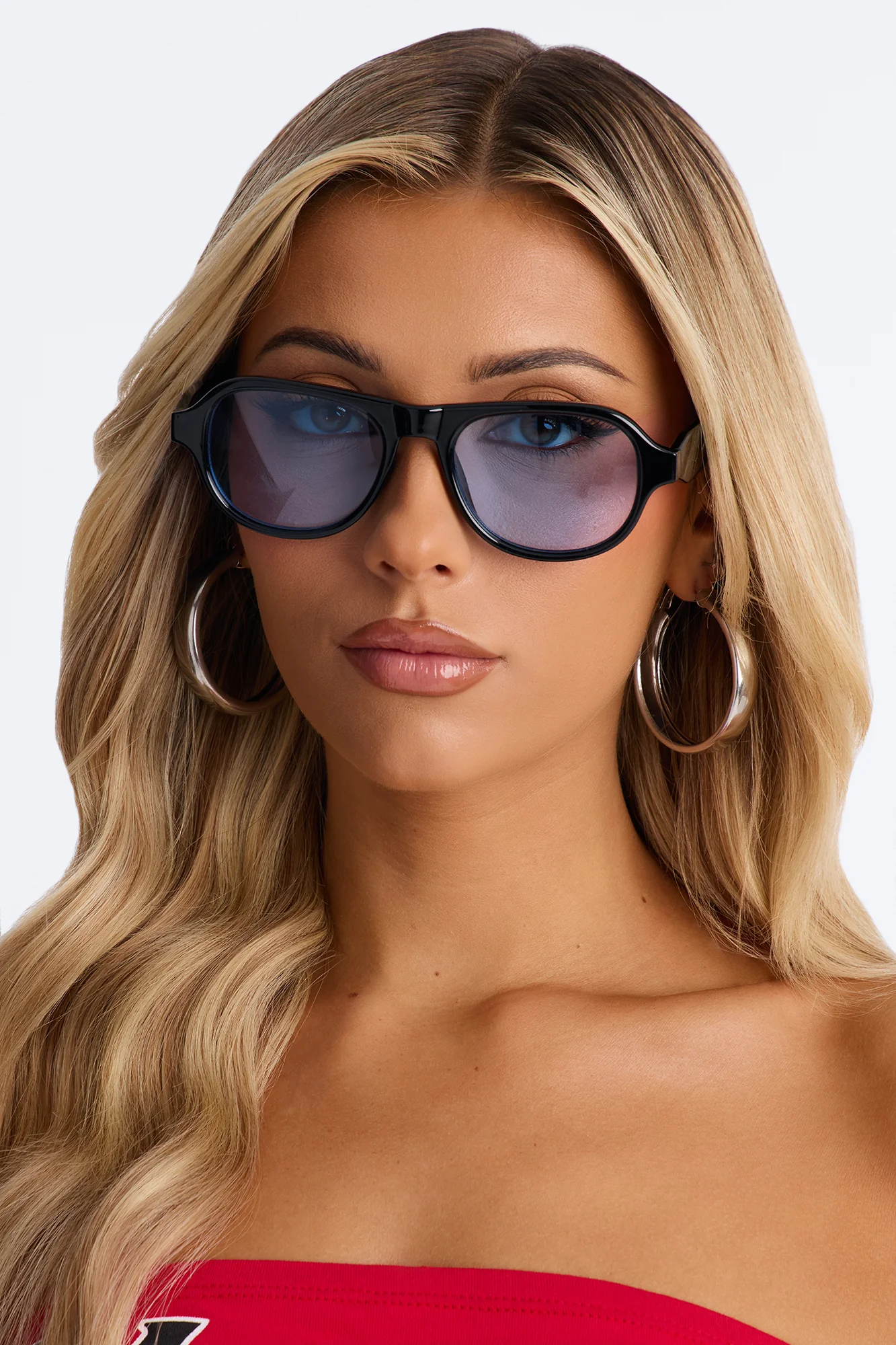 Head Light Sunglasses - Black/Blue