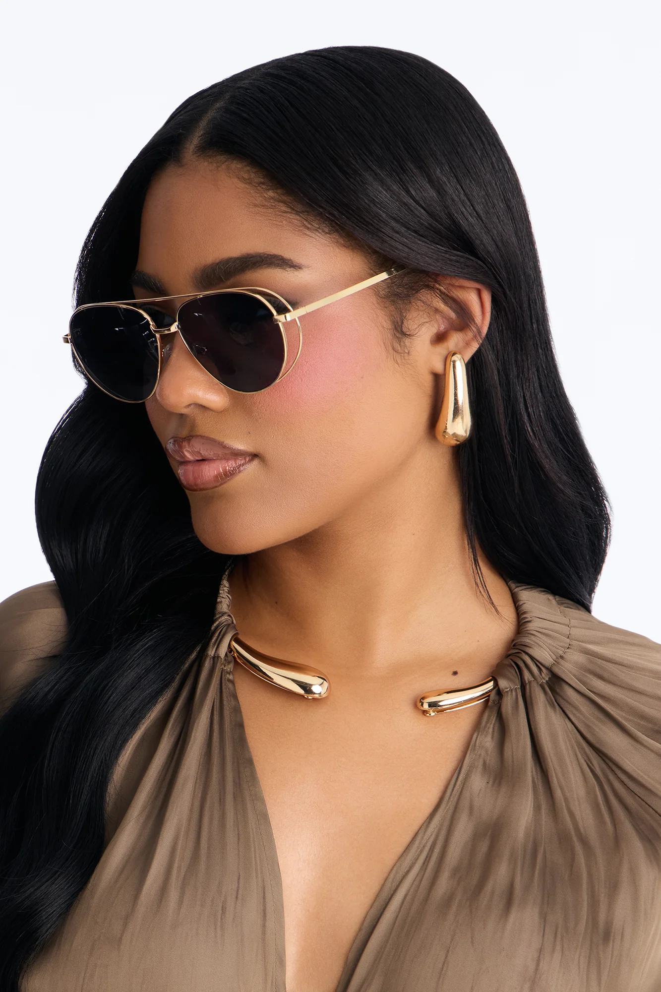 Head Rush Sunglasses - Gold - Image 2