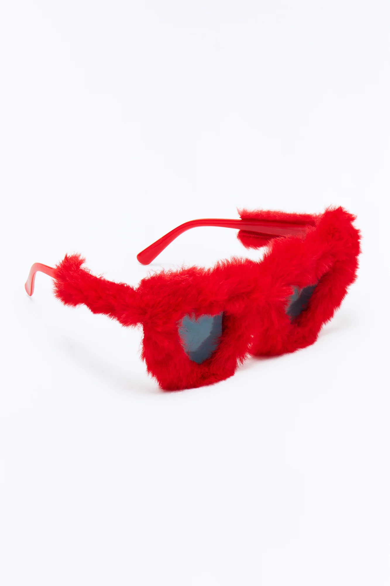 Heart Eyes Fur You Sunglasses - Red - Image 4