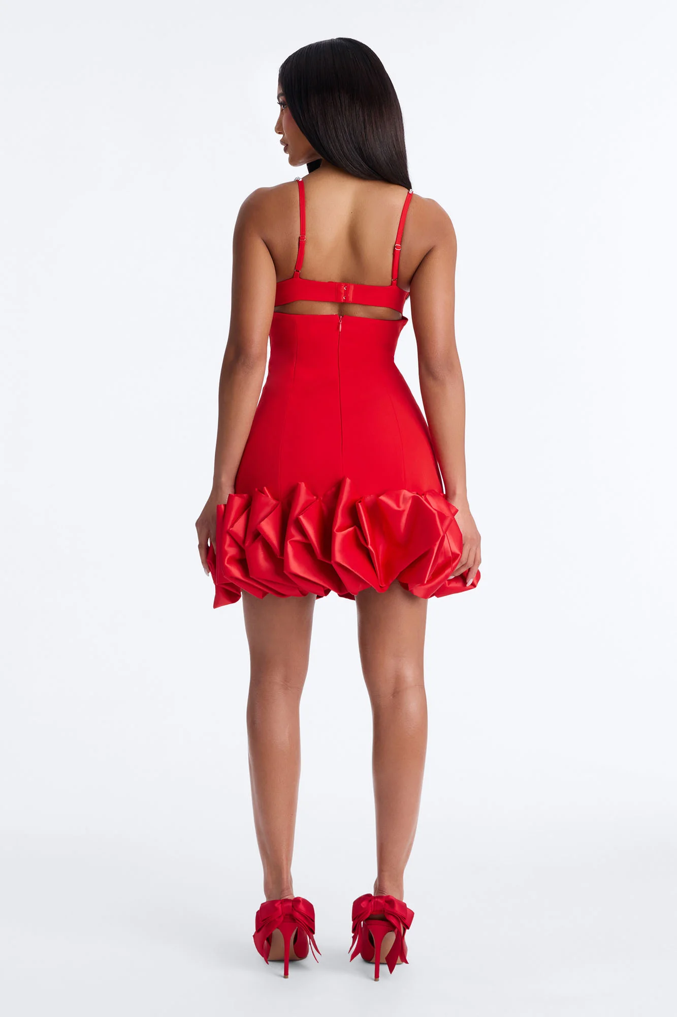 Heart Throb Mini Dress - Red - Image 4