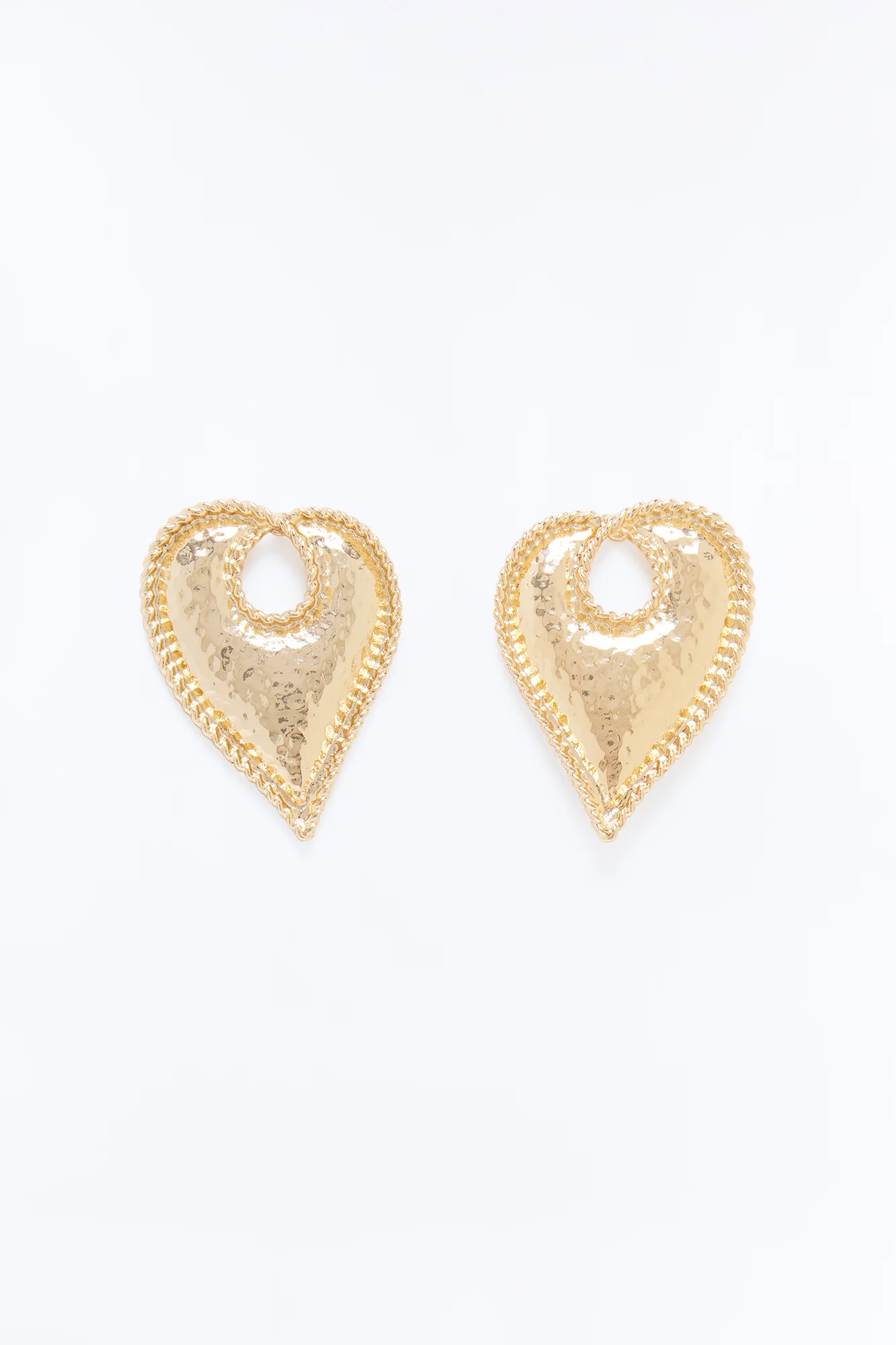 Heartful Drop Earrings - Gold - Image 3