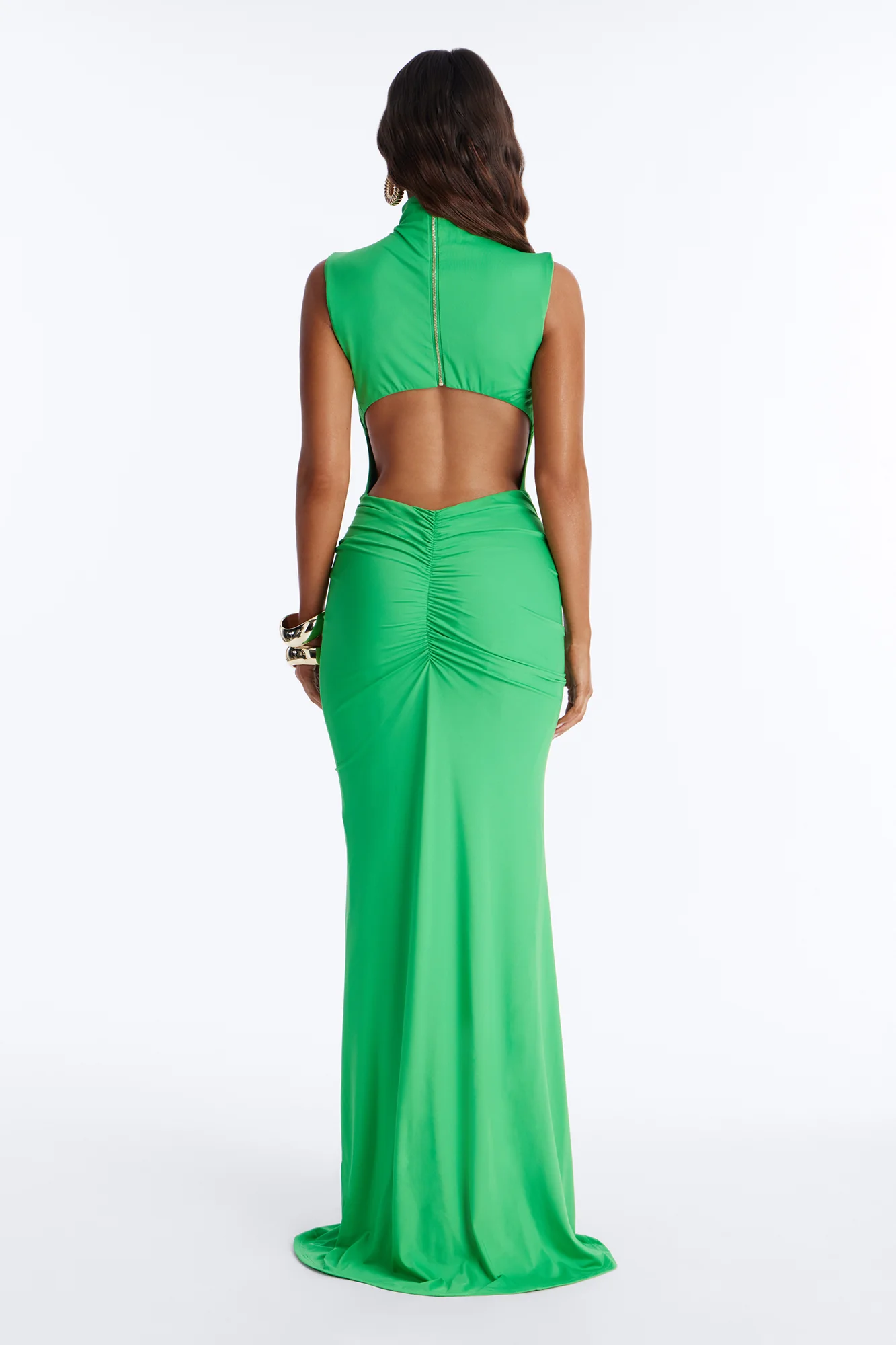 Heat Chic Hardware Maxi Dress - Kelly Green - Image 4