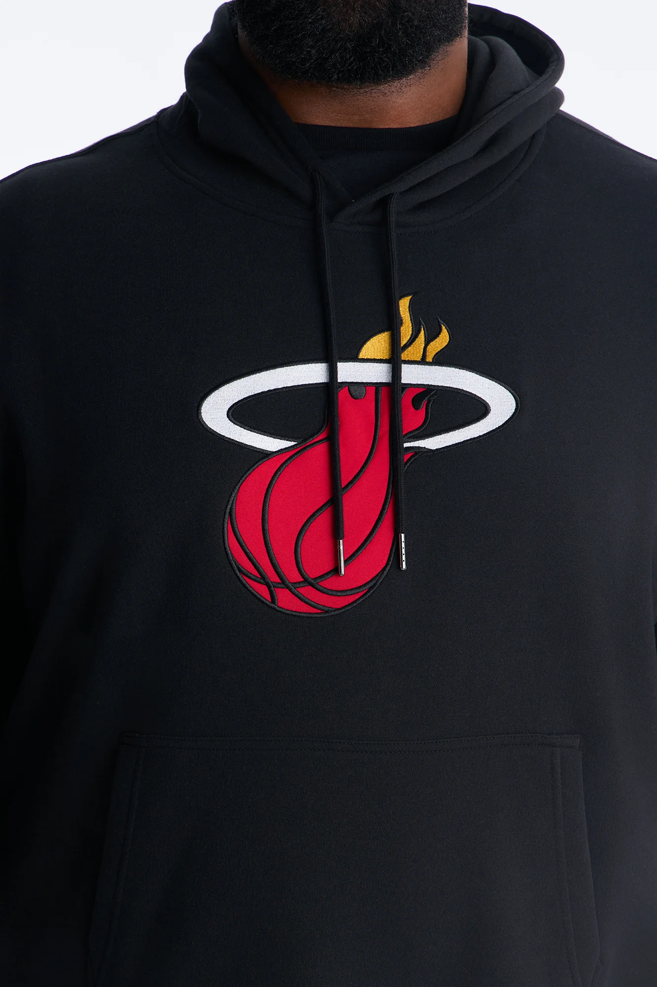 Heat Old English Embroidery Hoodie - Black - Image 6