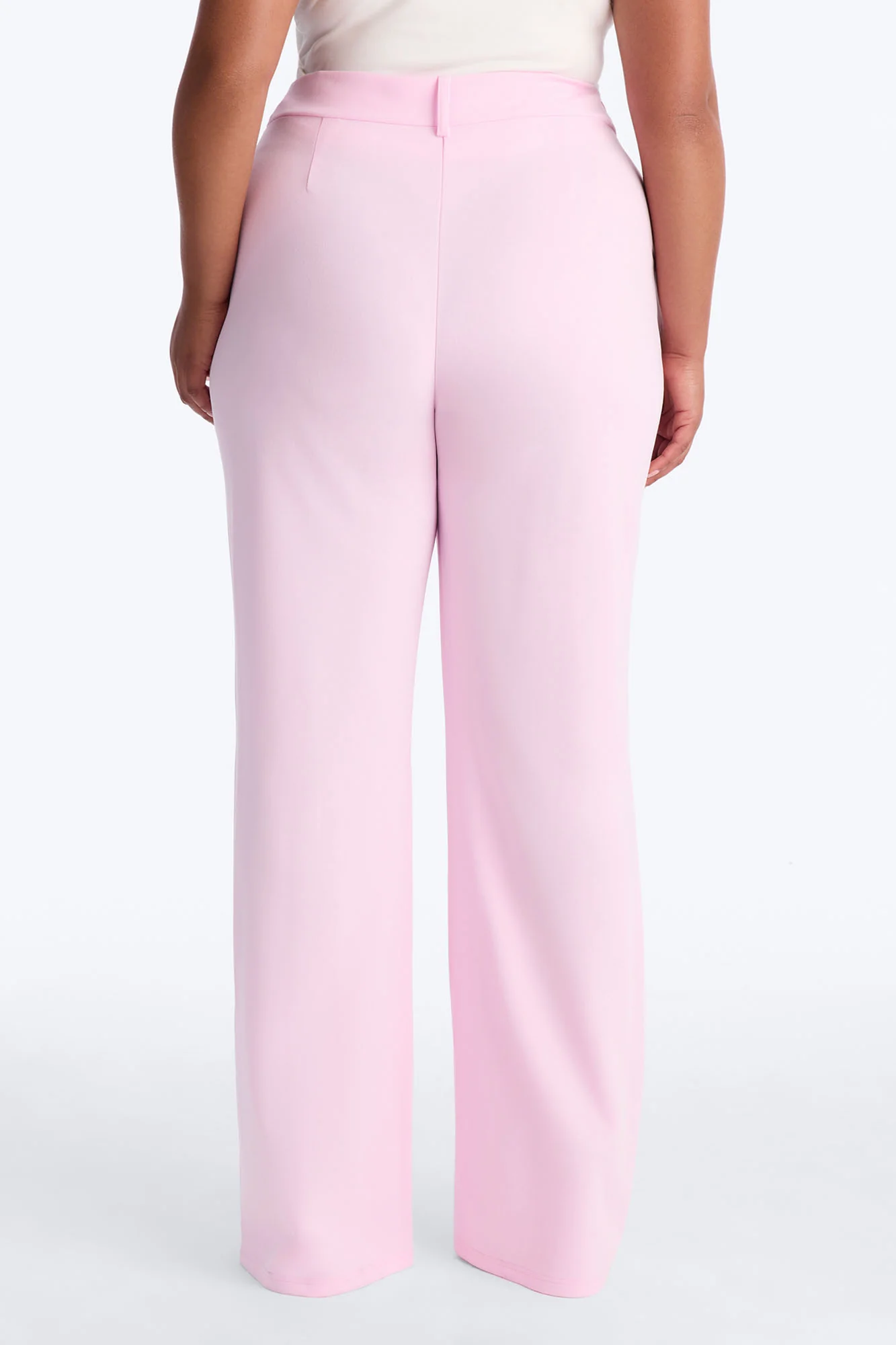 Heidi Wide Leg Trouser Pant - Light Pink - Image 6