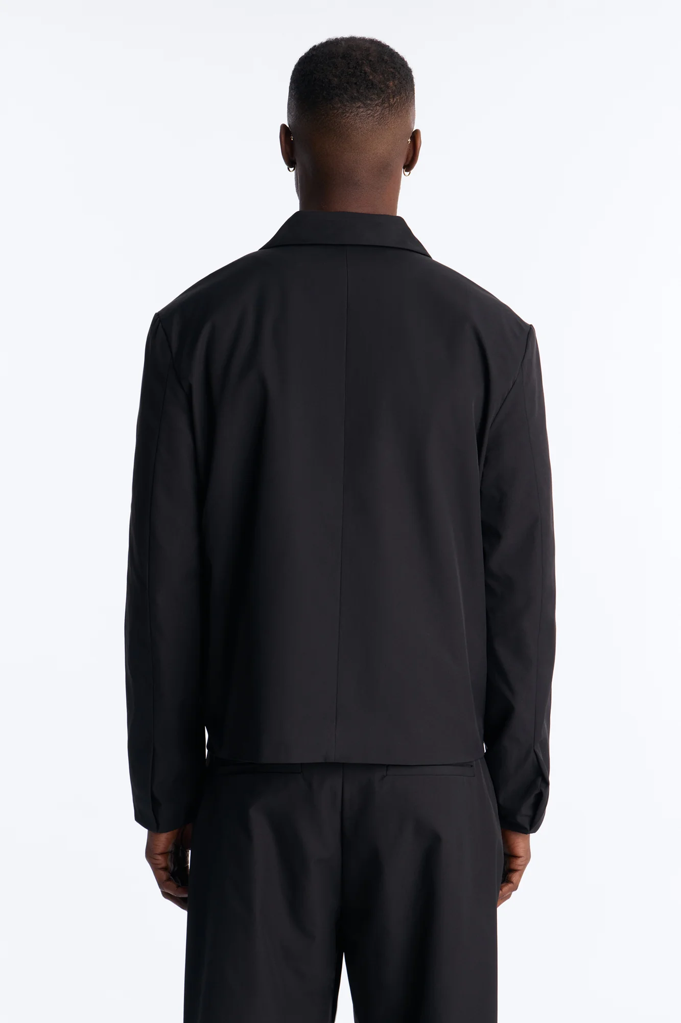 Heirloom Cropped Double Breasted Blazer - Black - Image 4