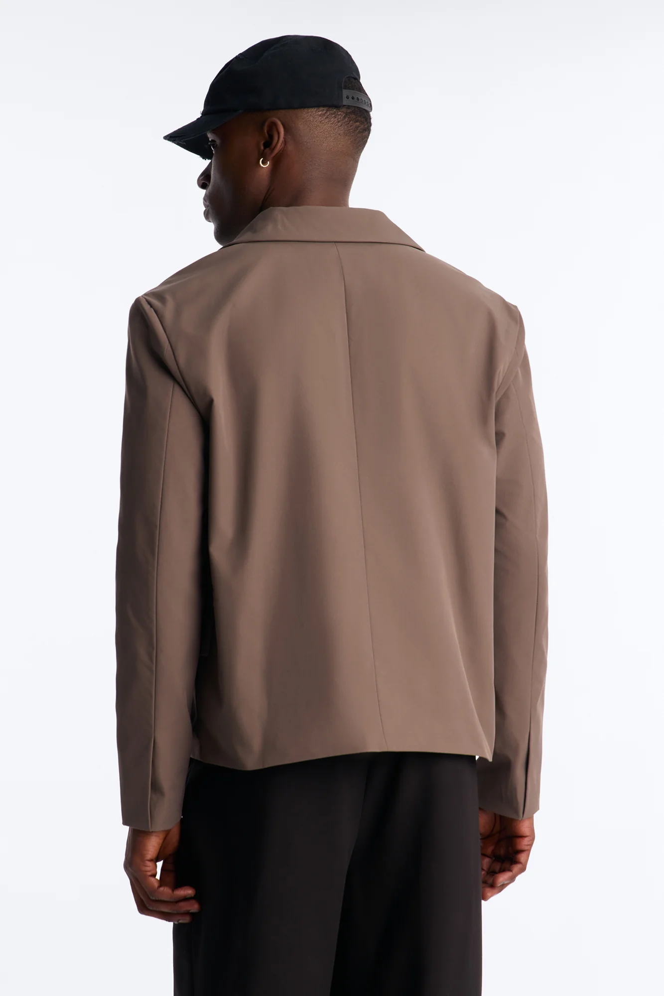 Heirloom Cropped Double Breasted Blazer - Grey - Image 4