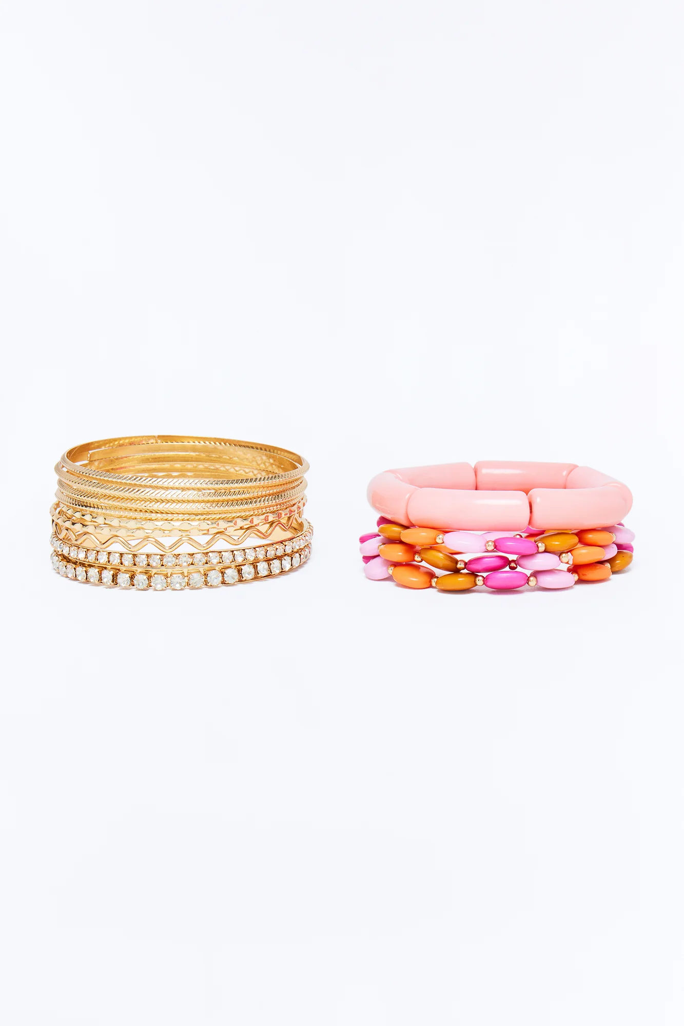 Helen 13 Piece Bracelet Set - Pink/combo - Image 3