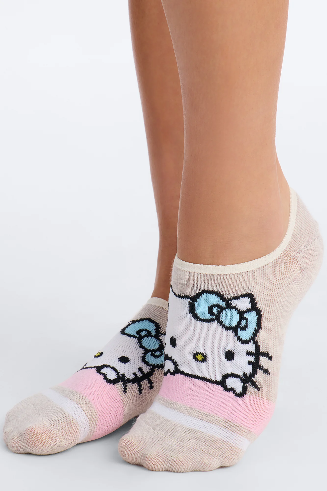 Hello Kitty And Friends 5 Pack No Show Socks - Grey/combo - Image 3