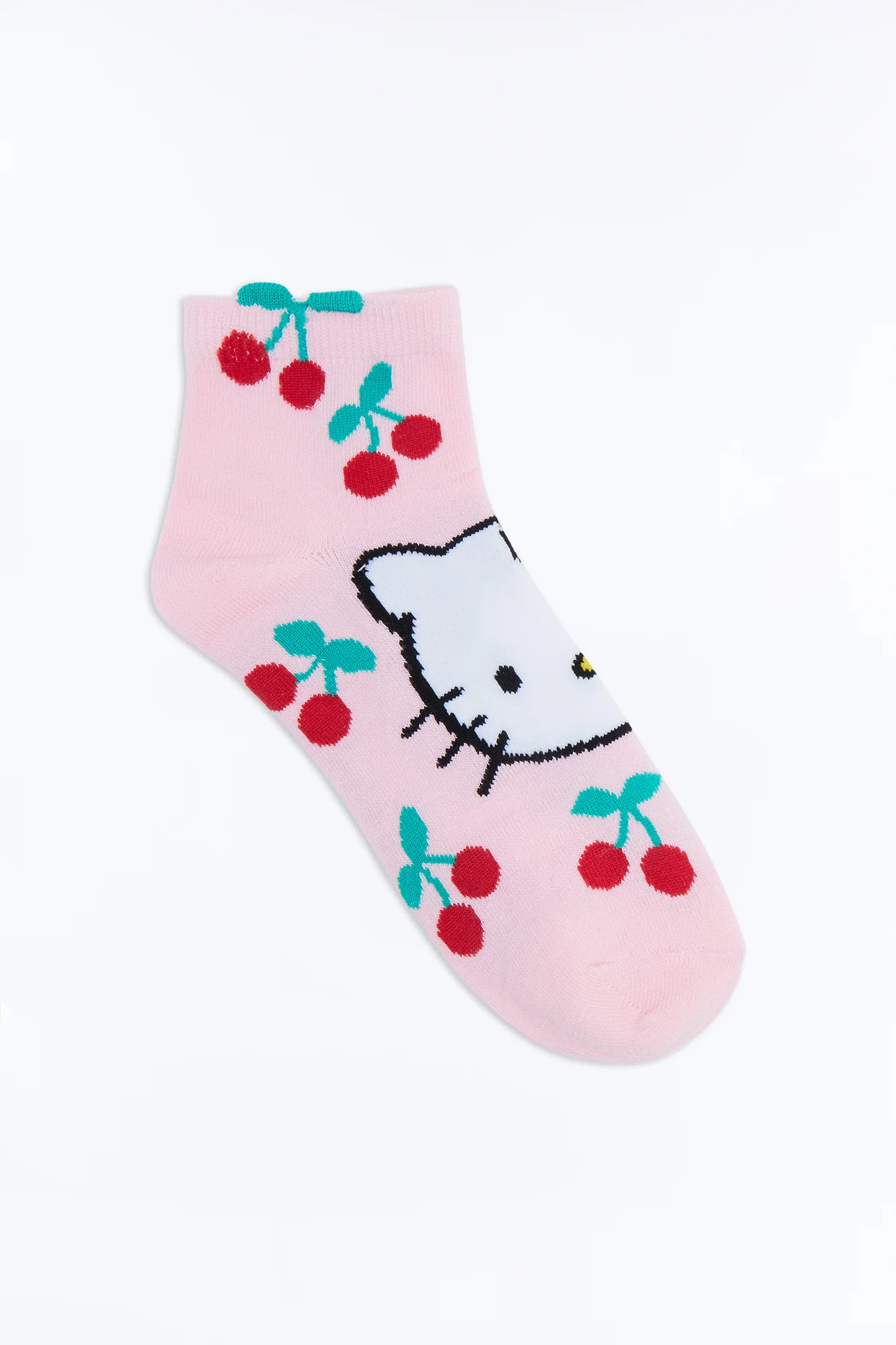 Hello Kitty Cherry Crew Socks - Pink/combo