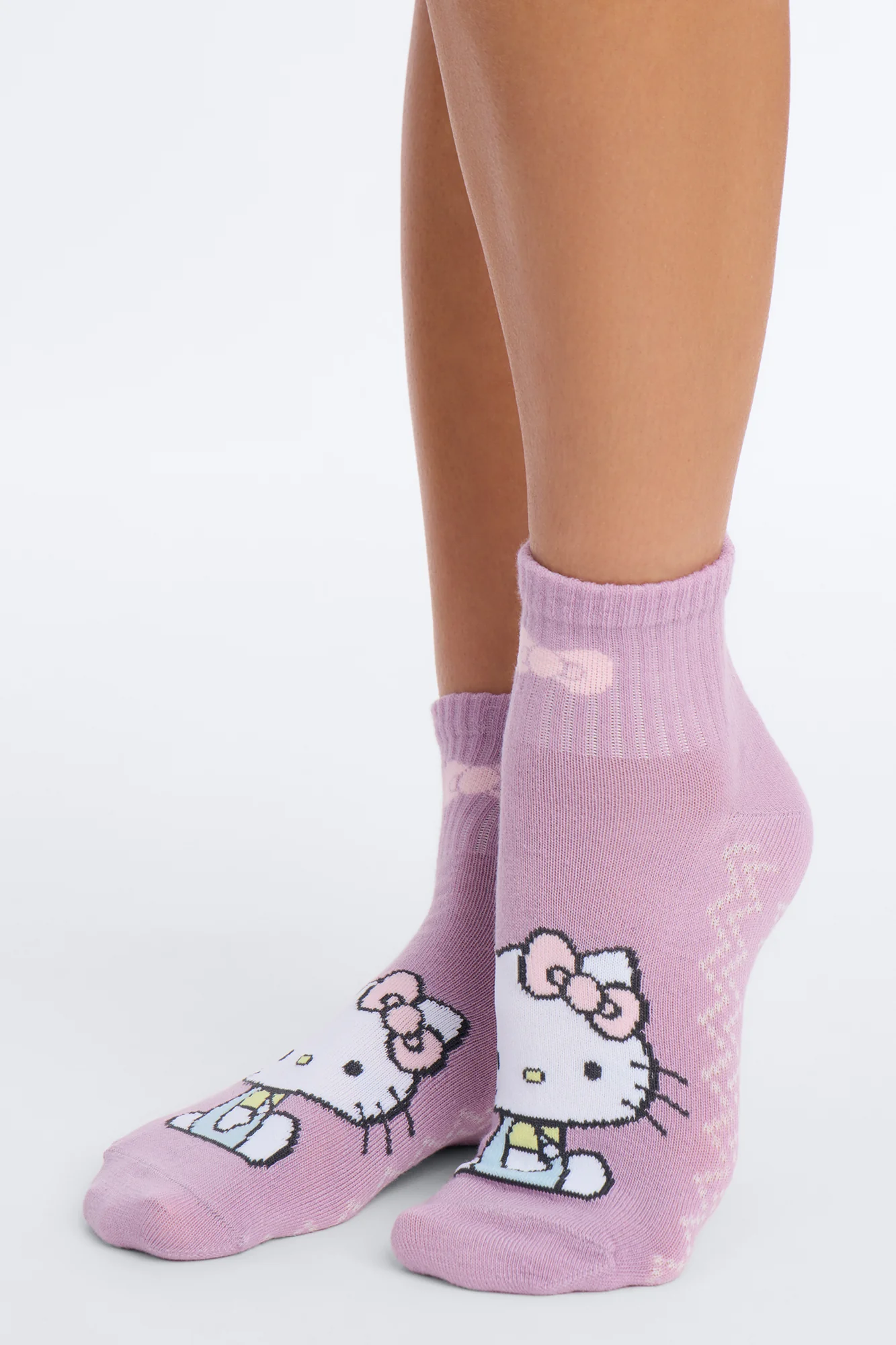 Hello Kitty Team 5 Pack Ankle Socks - Purple/combo - Image 3