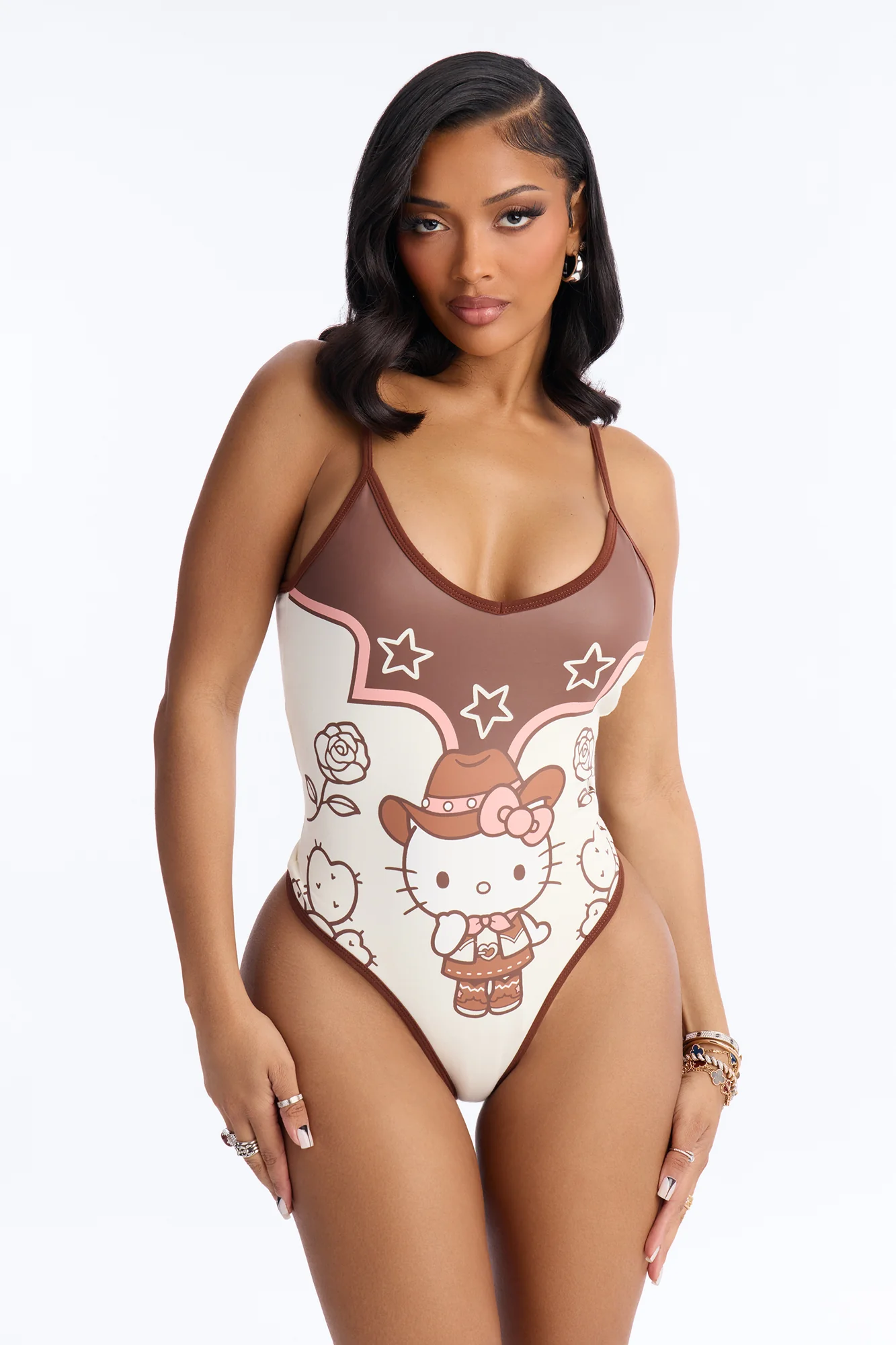 Hello Kitty Western Bodysuit - Cream - Image 2