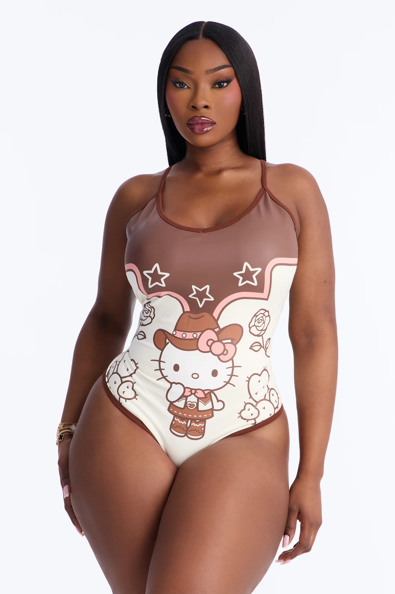 Hello Kitty Western Bodysuit - Cream - Image 4