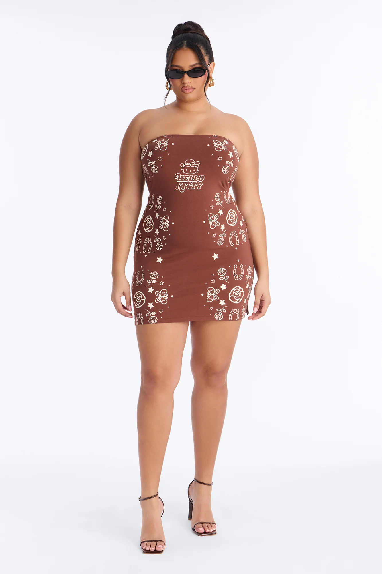 Hello Kitty Western Tube Dress - Brown - Image 6
