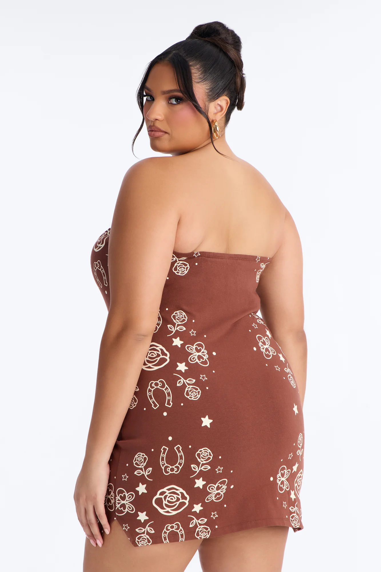 Hello Kitty Western Tube Dress - Brown - Image 7