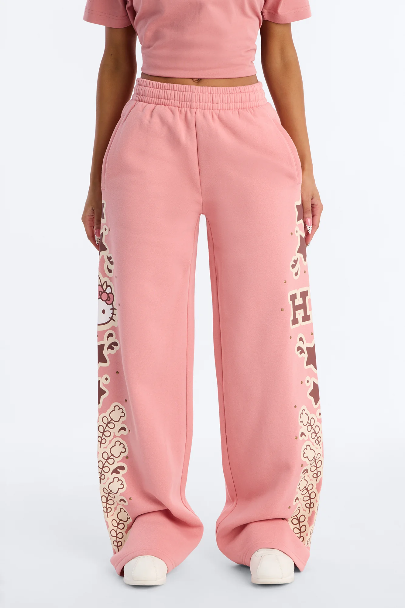 Hello Kitty Western Wide Leg Pant - Pink