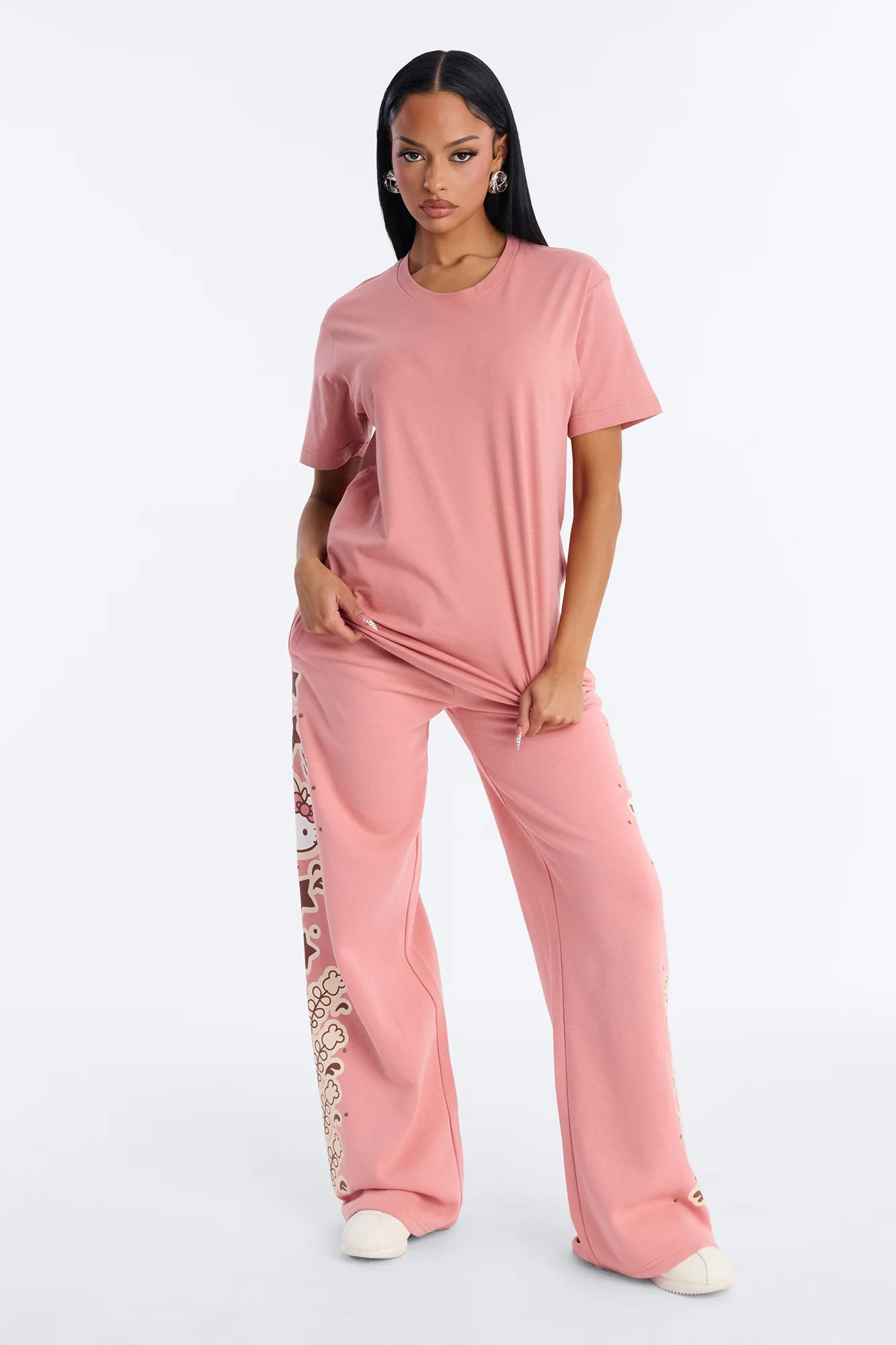 Hello Kitty Western Wide Leg Pant - Pink - Image 2