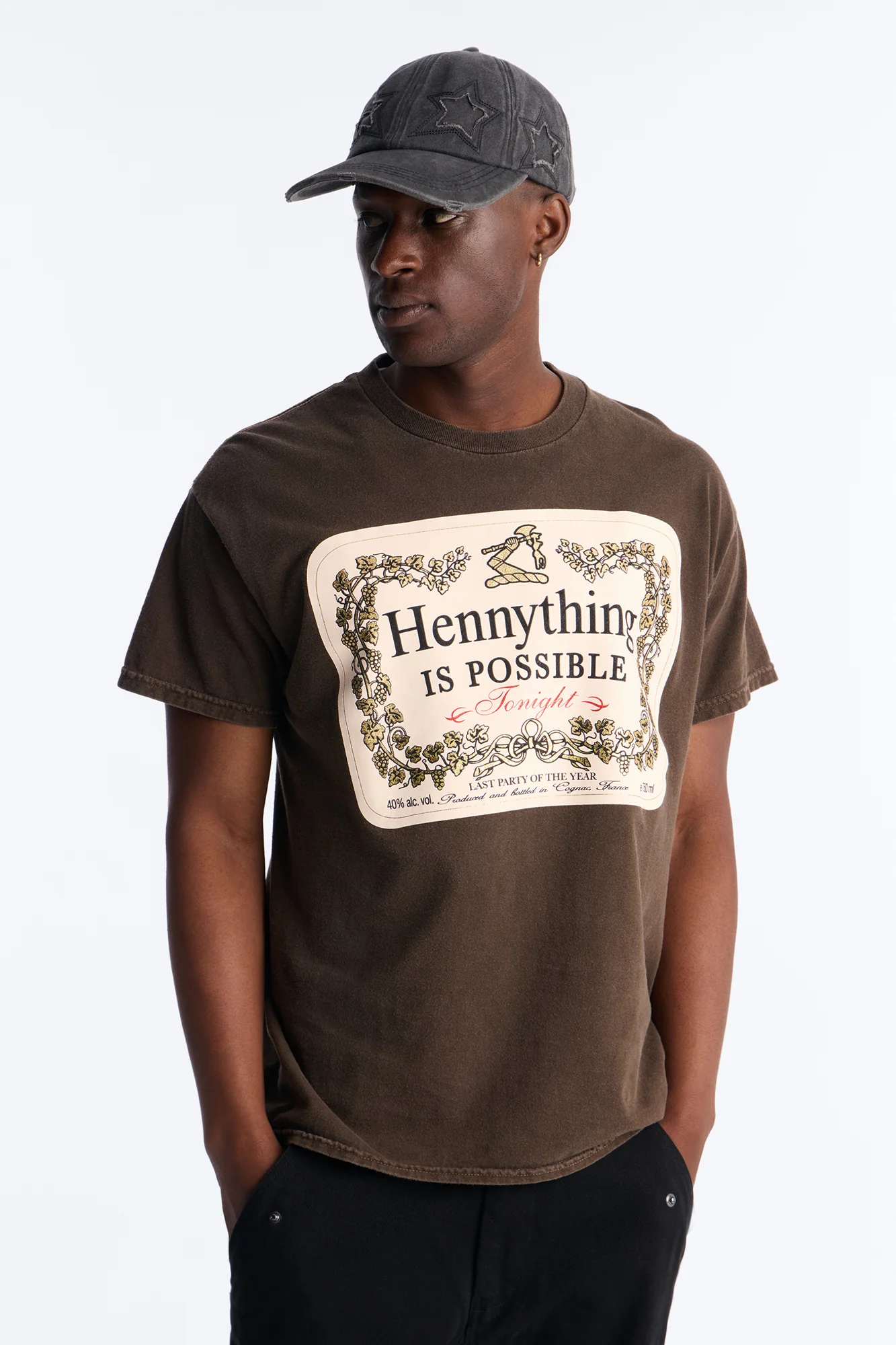 Hennything Is Possible Short Sleeve Crew Tee - Brown - Image 2