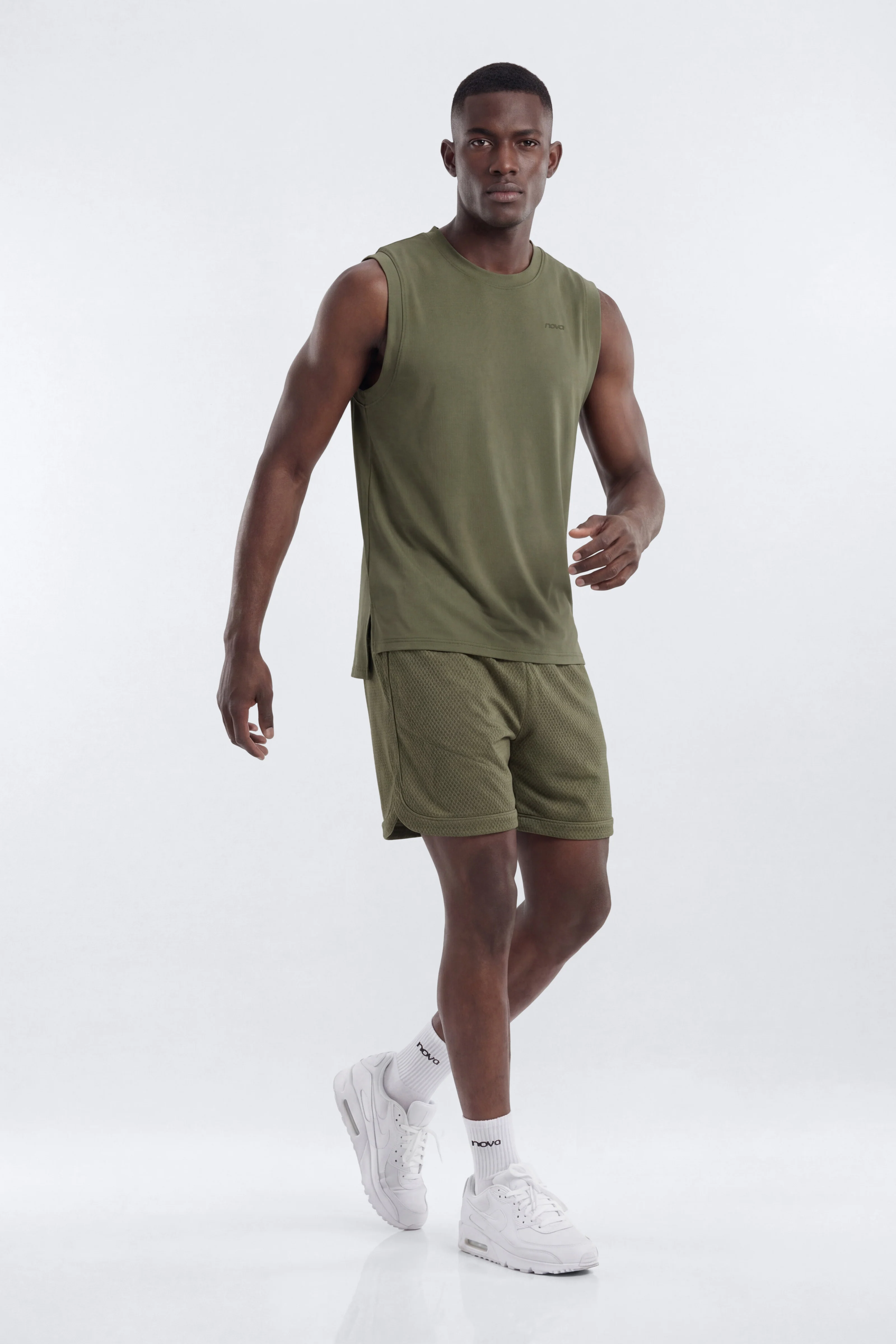 HexTech™ Active Muscle T-Shirt - Moss - Image 2