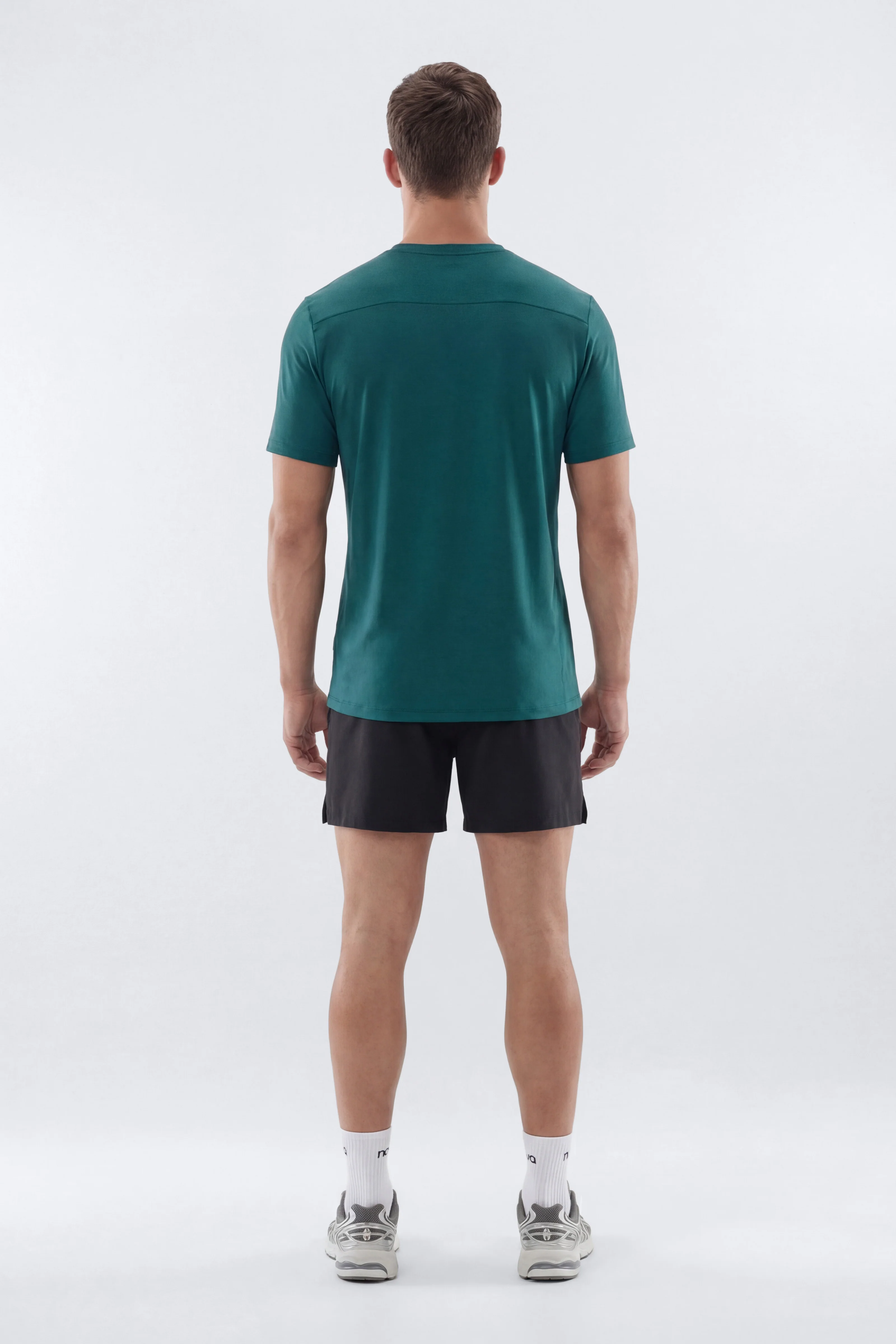 HexTech™ Crew Neck Active Top - Hunter Green - Image 3