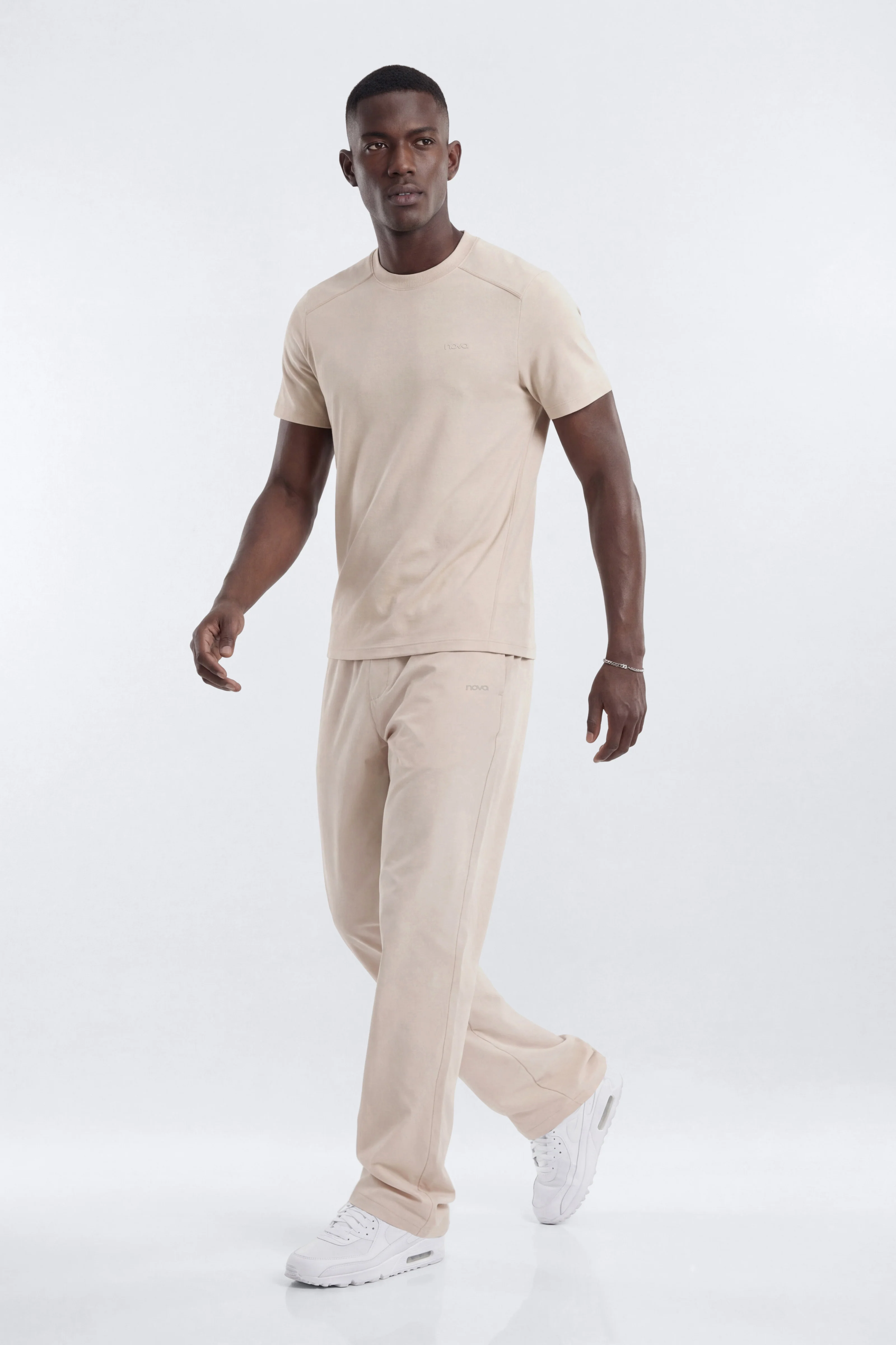 HexTech™ Crew Neck Active Top - Oat Milk - Image 2