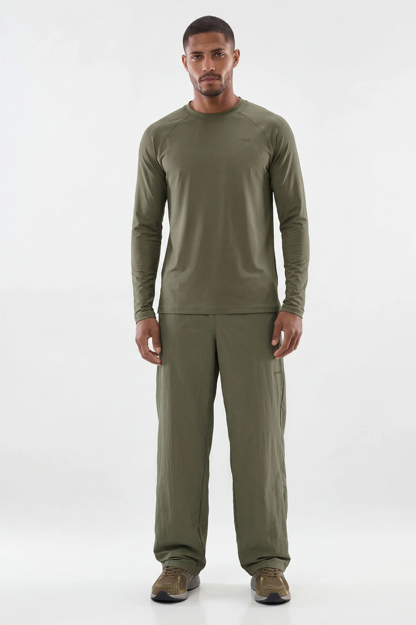 HexTech™ Long Sleeve Active Top - Moss - Image 2