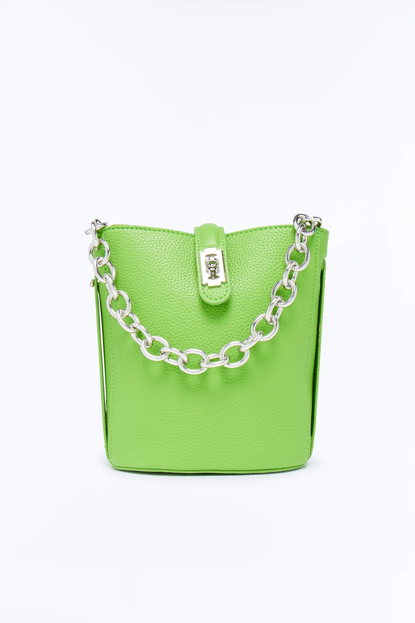 Hidden Gem Faux Leather Bag - Green - Image 3