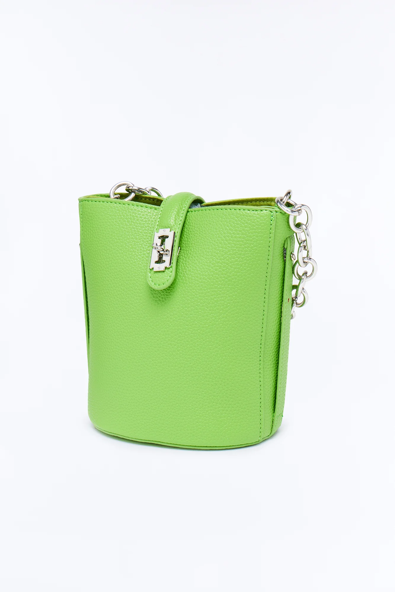 Hidden Gem Faux Leather Bag - Green - Image 4