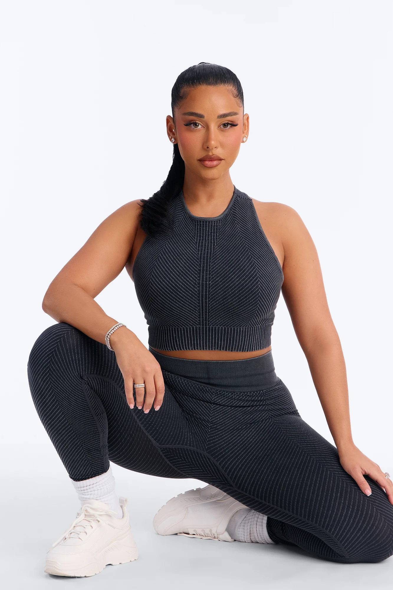 High Function Seamless Legging Set - Black