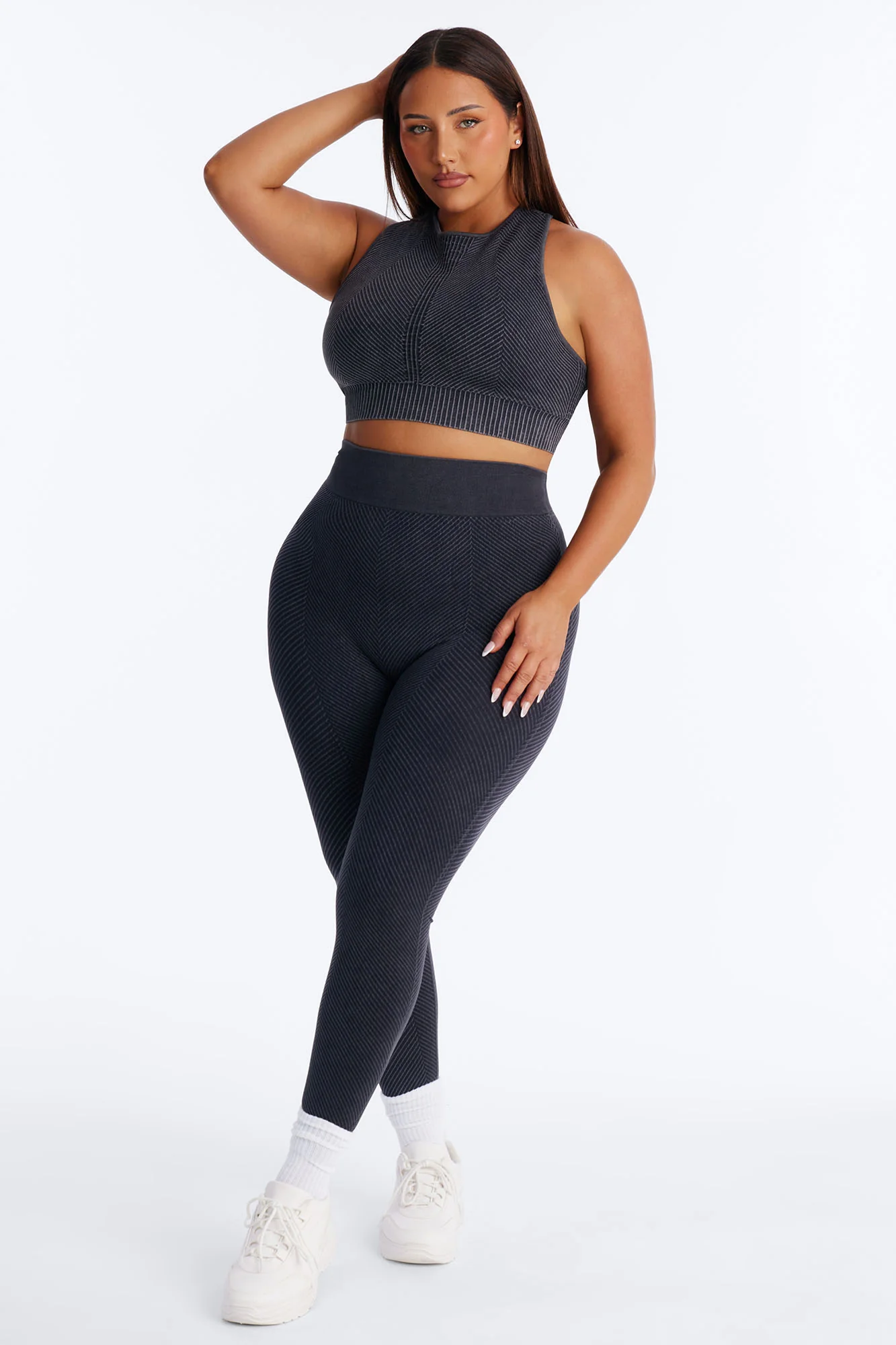 High Function Seamless Legging Set - Black - Image 6