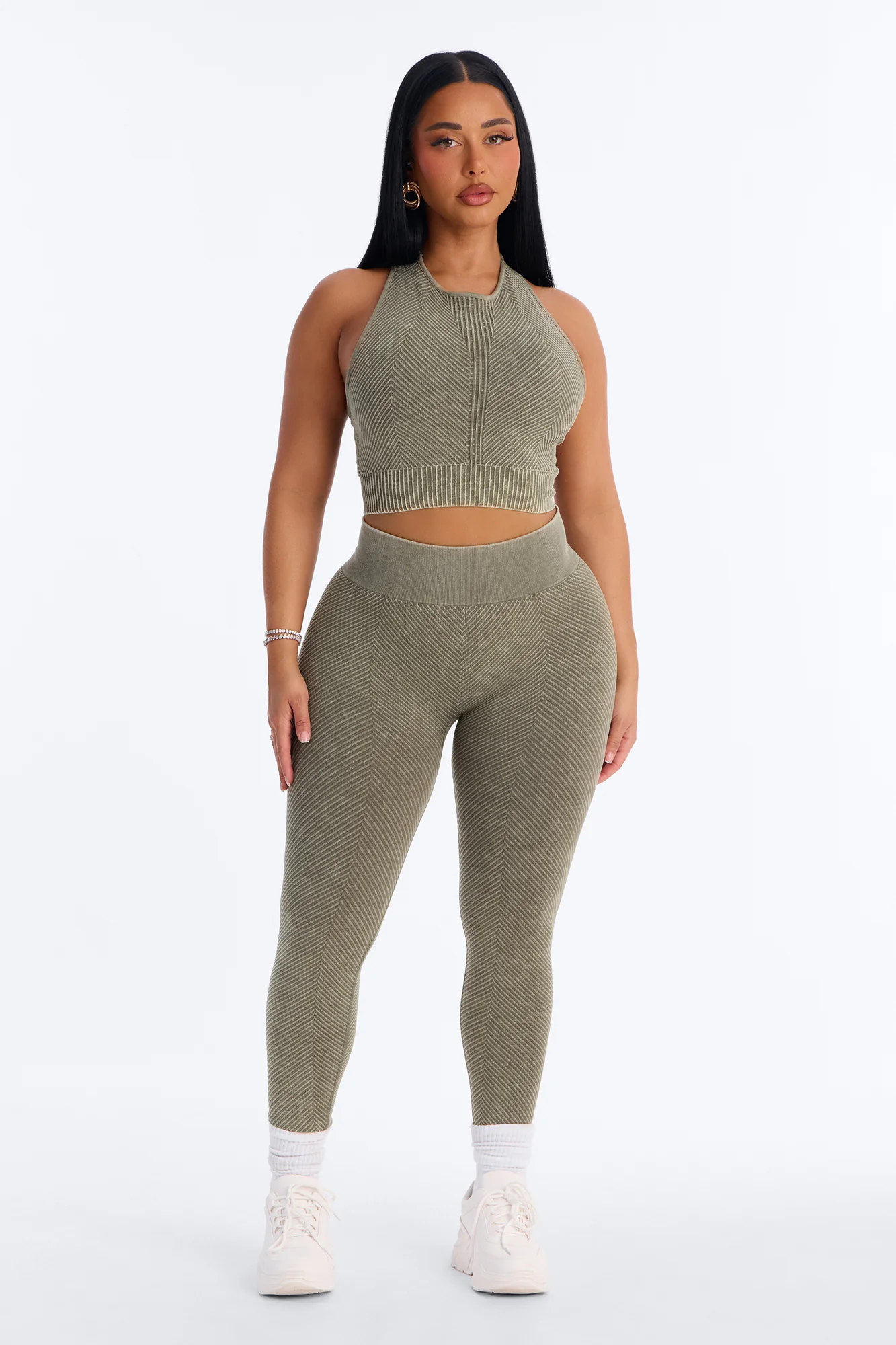 High Function Seamless Legging Set - Olive