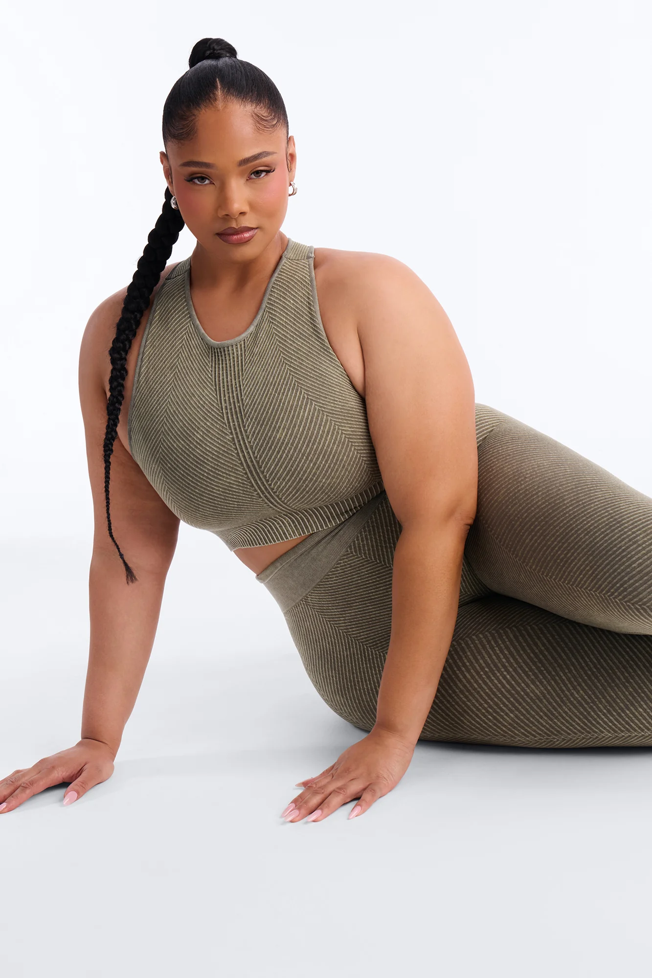 High Function Seamless Legging Set - Olive - Image 7