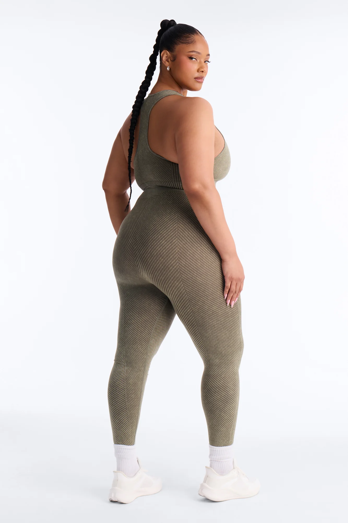 High Function Seamless Legging Set - Olive - Image 8