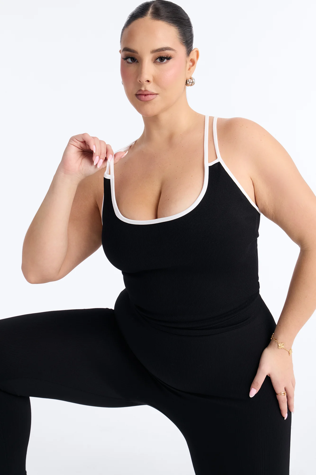 High Impact Seamless Legging Set - Black - Image 5