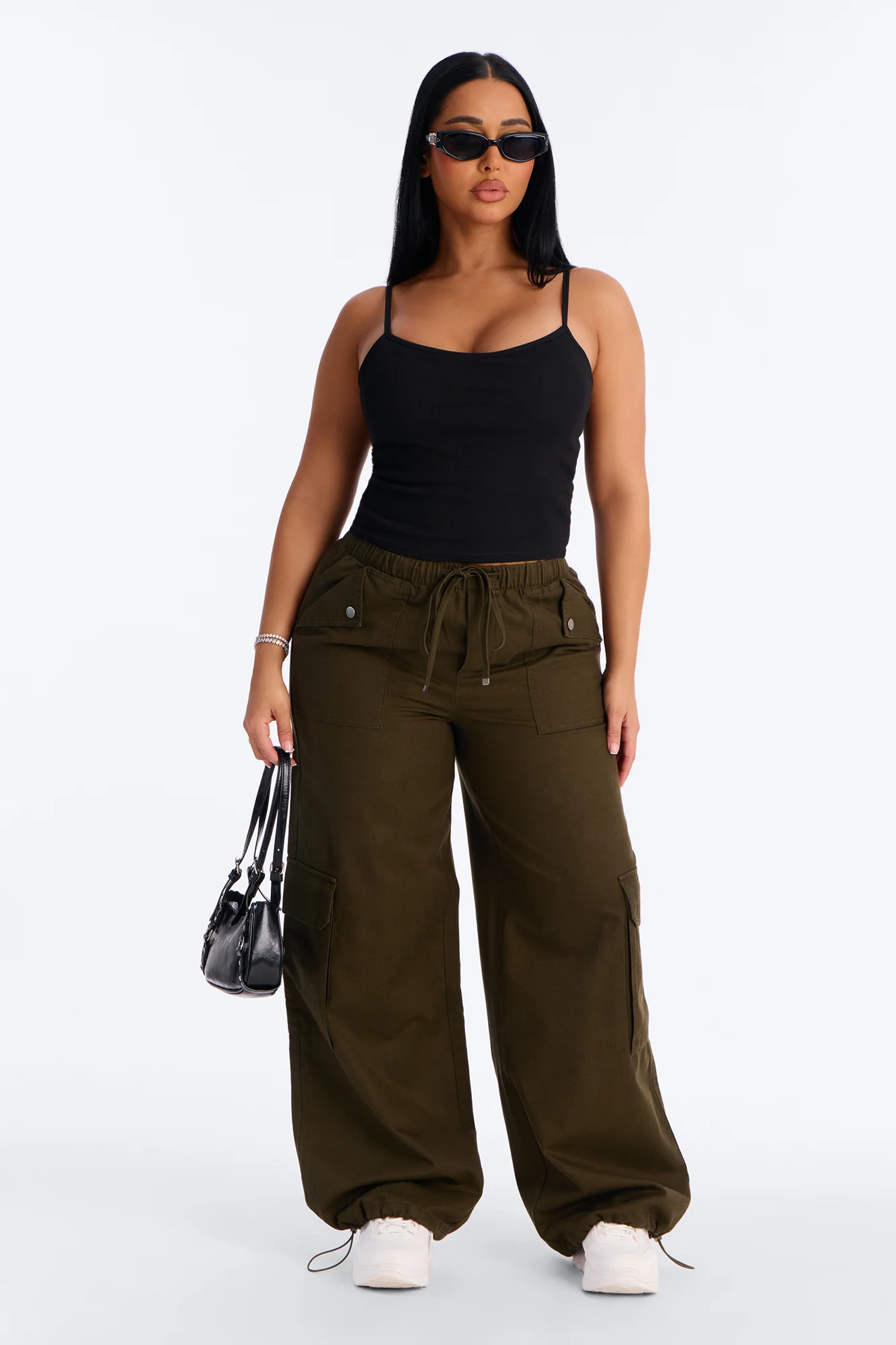 Holly Padded Basic Cami Top - Black - Image 2