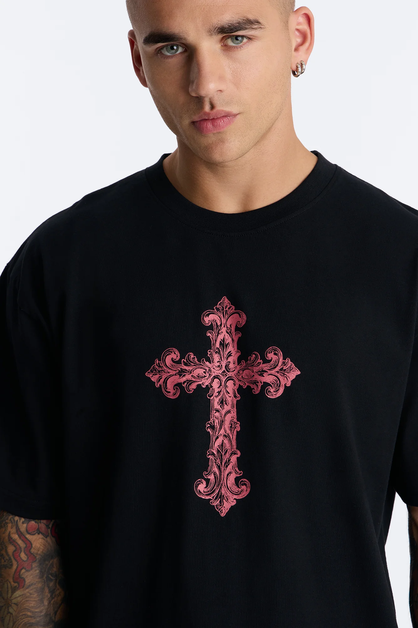 Holy Relic Oversized Short Sleeve Tee - Black - Image 3