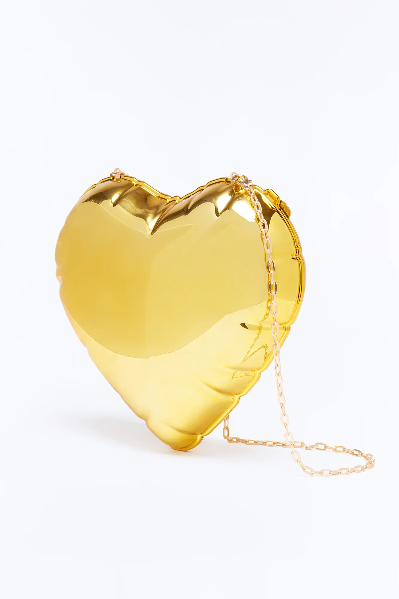 Hot Air Heart Clutch - Gold - Image 3