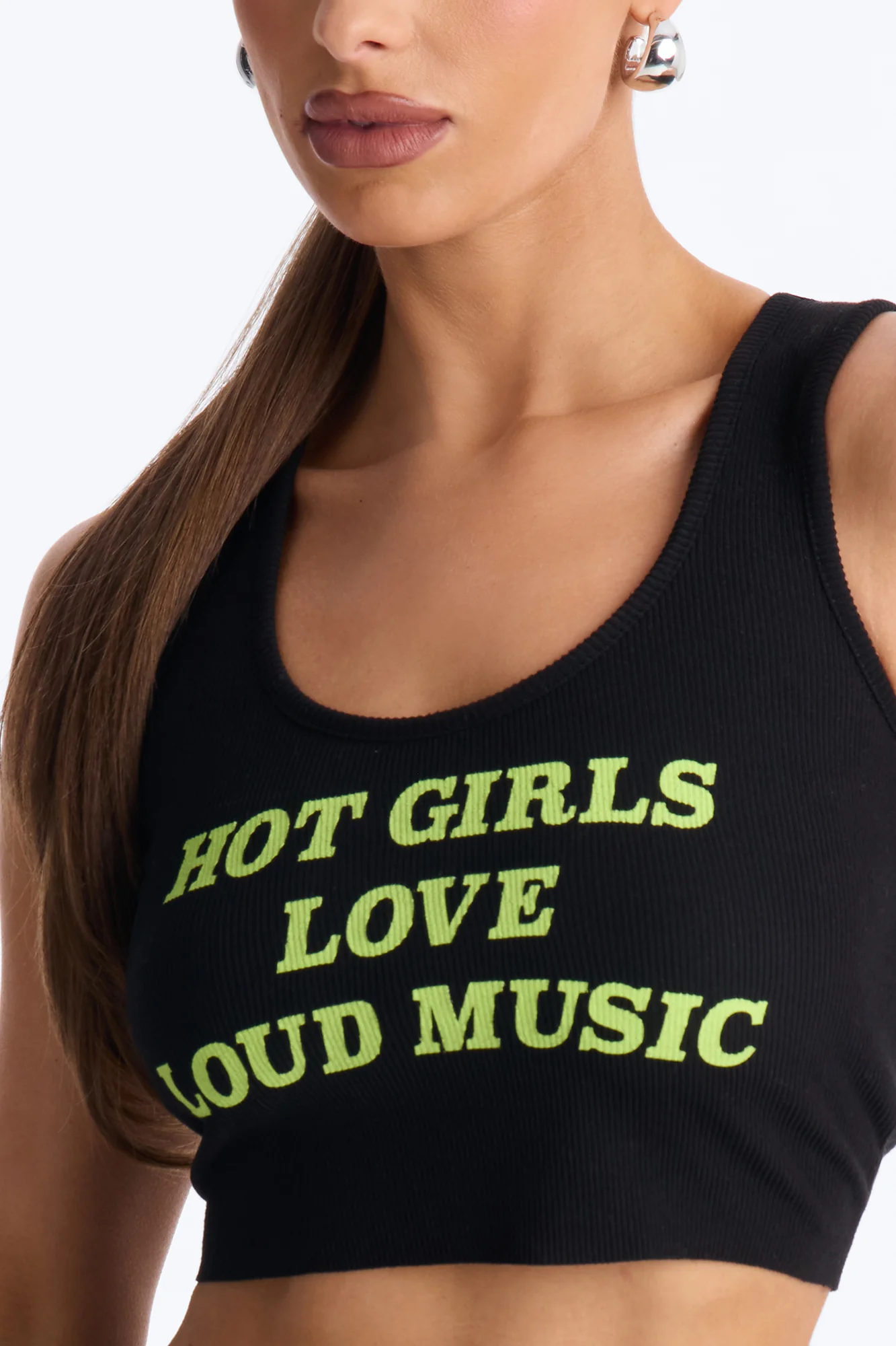 Hot Girls Love Loud Music Tank - Black