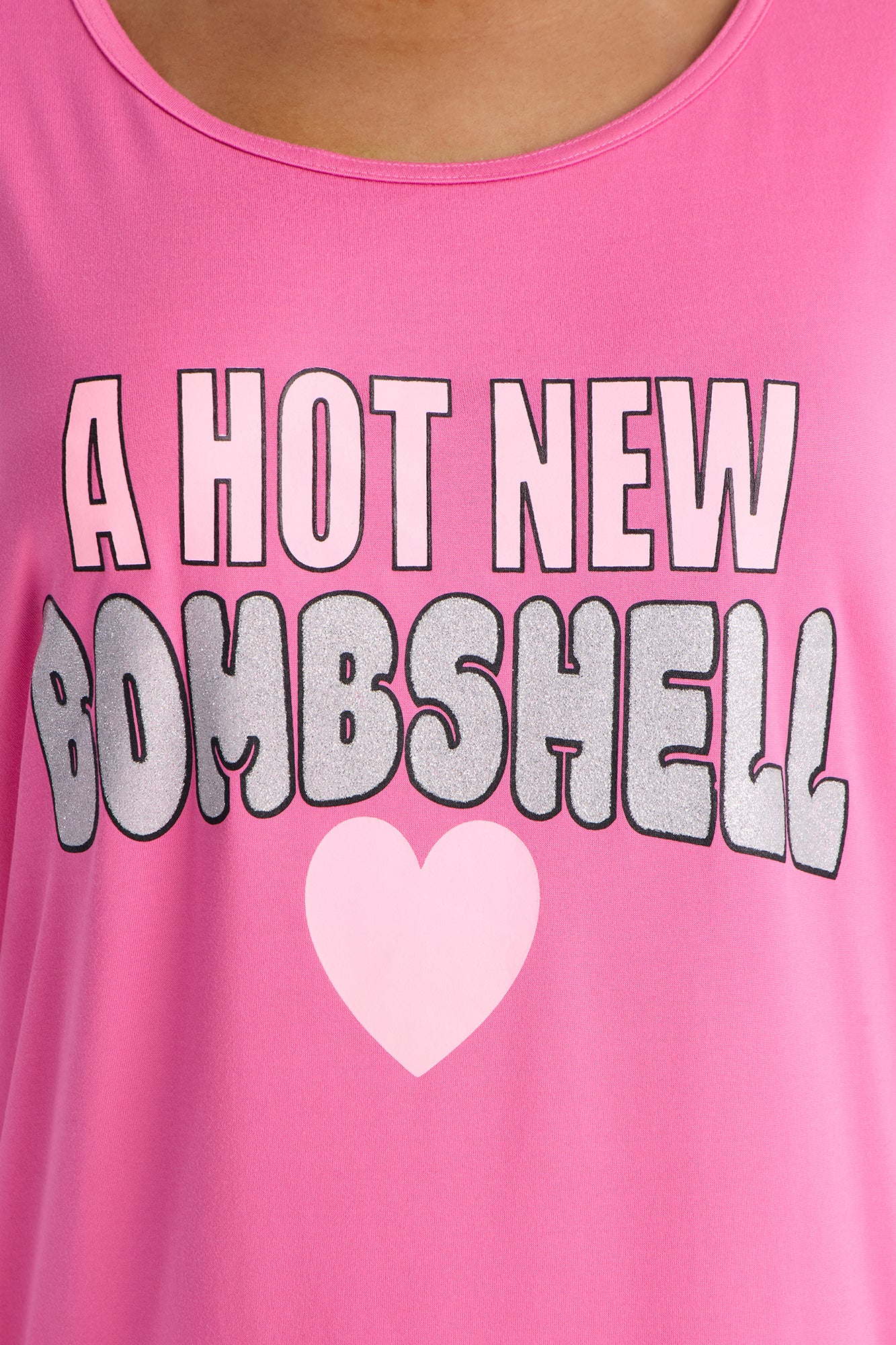 Hot New Bombshell Oversized Sleep Shirt - Hot Pink - Image 3