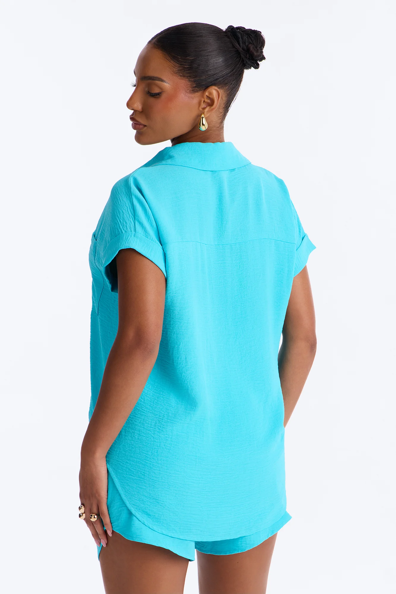 Hot Summer Short Set - Aqua - Image 4