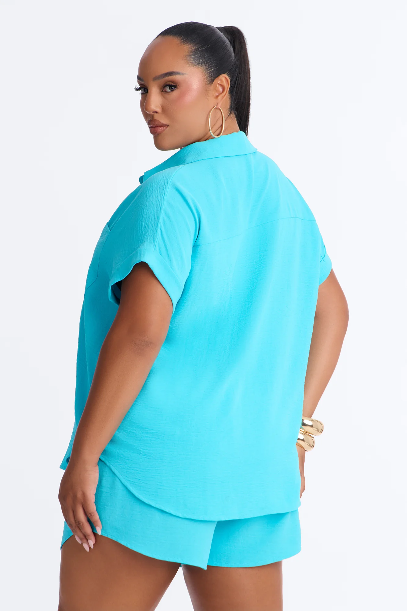 Hot Summer Short Set - Aqua - Image 7