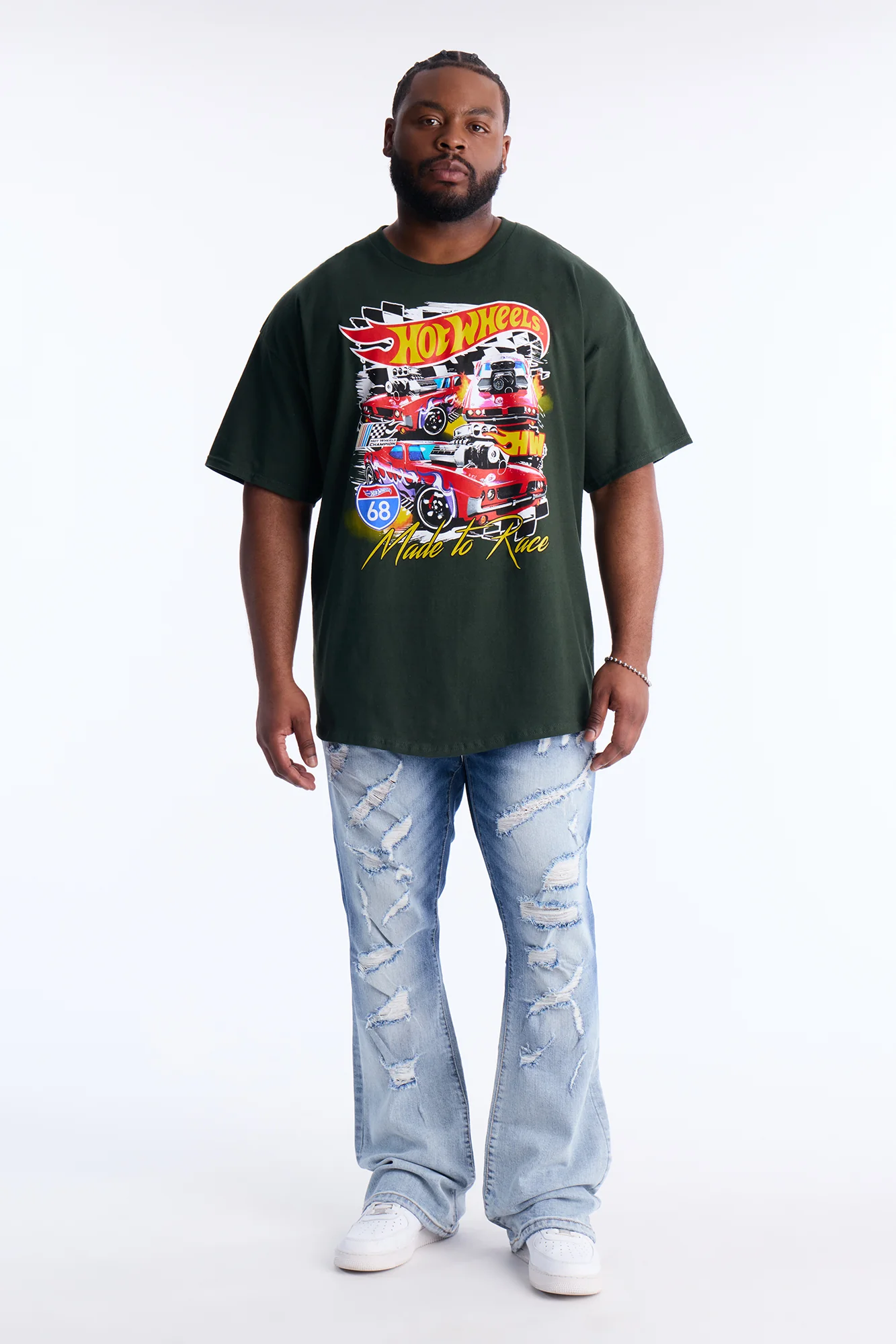 Hot Wheels Made To Race Short Sleeve Tee - Hunter Green - Image 5
