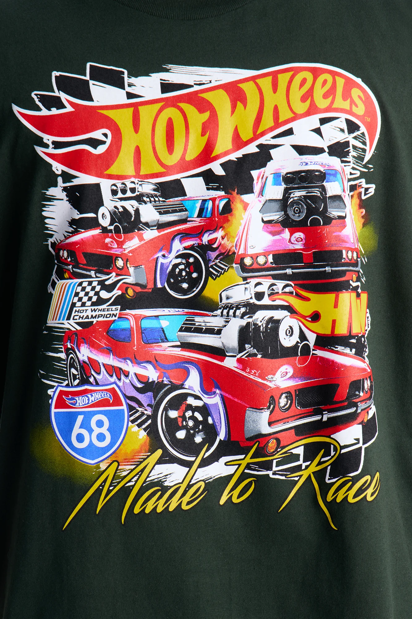 Hot Wheels Made To Race Short Sleeve Tee - Hunter Green - Image 6