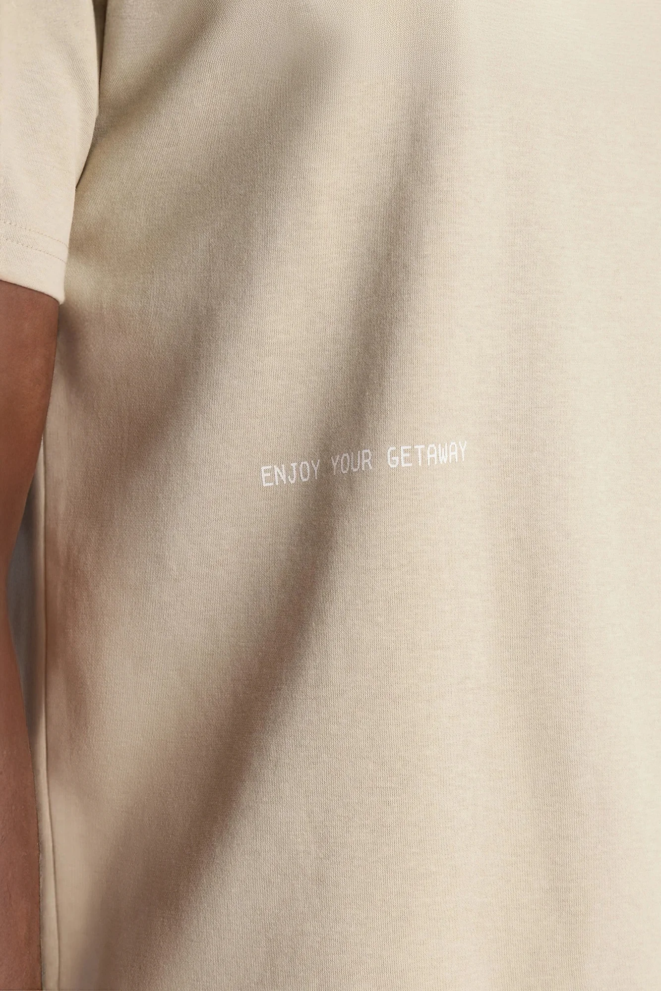 Hustle By Any Means Short Sleeve Tee - Khaki - Image 4