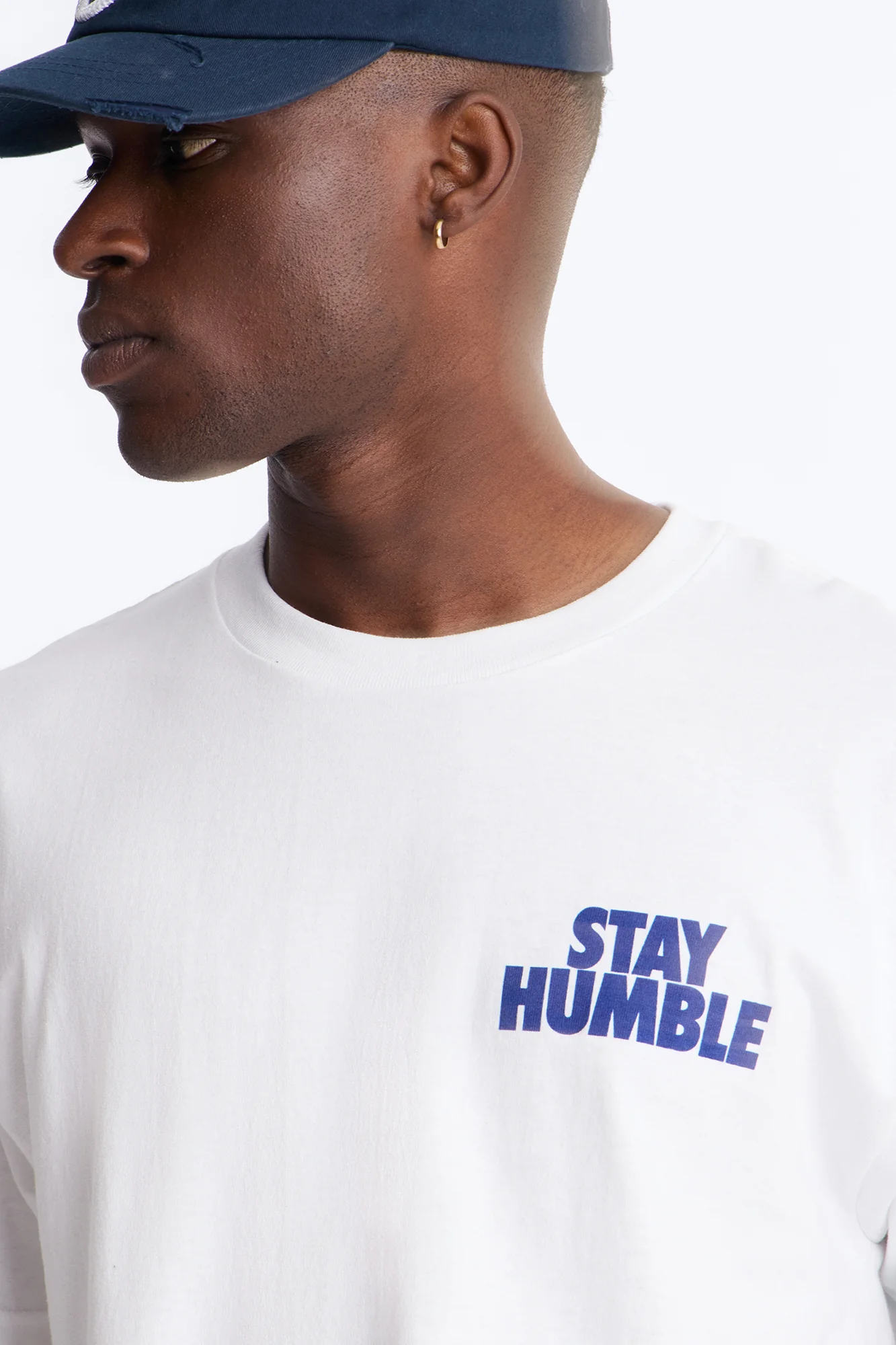 Hustle Hard Oversized Short Sleeve Tee - White - Image 3