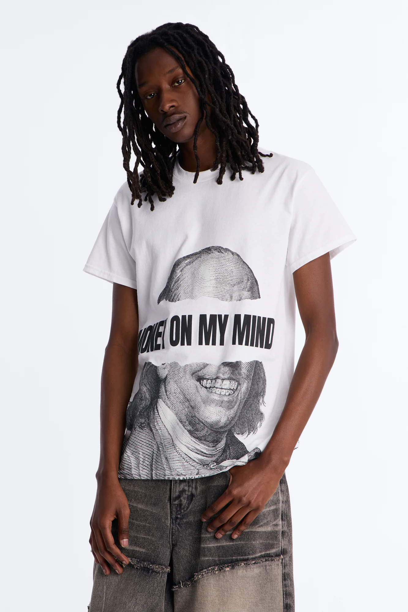 Hustle In My Blood Short Sleeve Tee - White