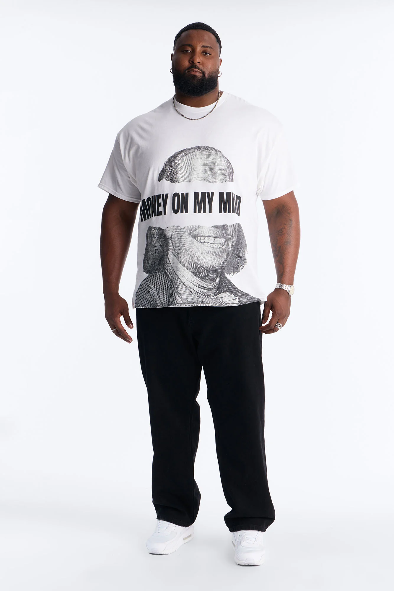 Hustle In My Blood Short Sleeve Tee - White - Image 6